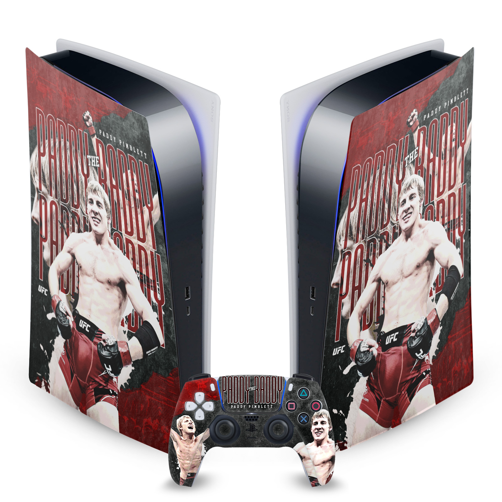 OFFICIAL UFC PADDY PIMBLETT VINYL SKIN DECAL FOR SONY PS5 DIGITAL EDITION BUNDLE