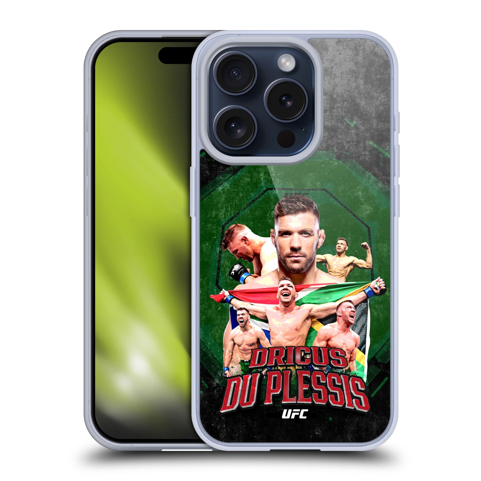 OFFICIAL UFC DRICUS DU PLESSIS SOFT GEL CASE FOR APPLE iPHONE PHONES