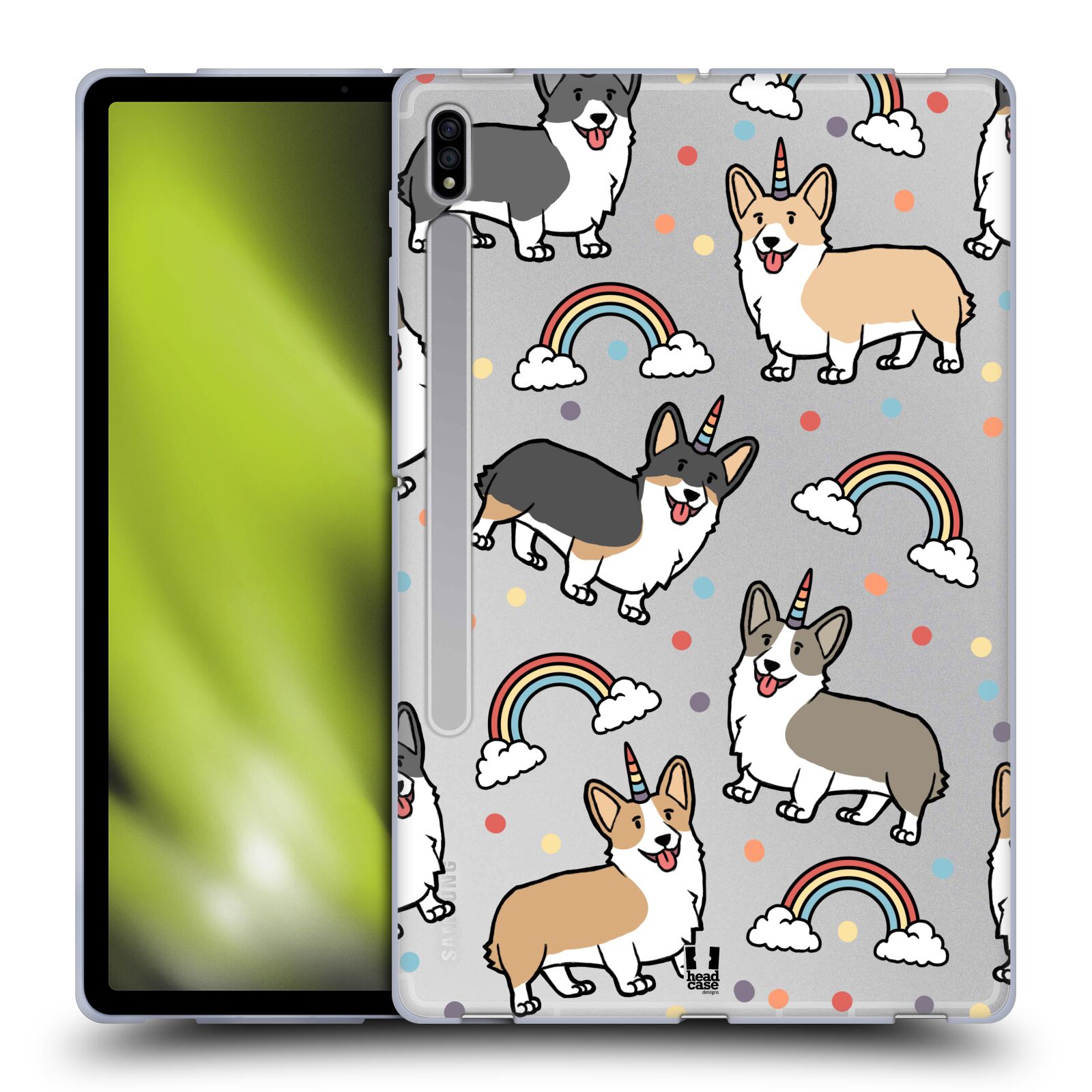 HEAD CASE DESIGNS UNICORN DOG PATTERNS SOFT GEL CASE FOR SAMSUNG TABLETS 1 - Picture 8 of 12