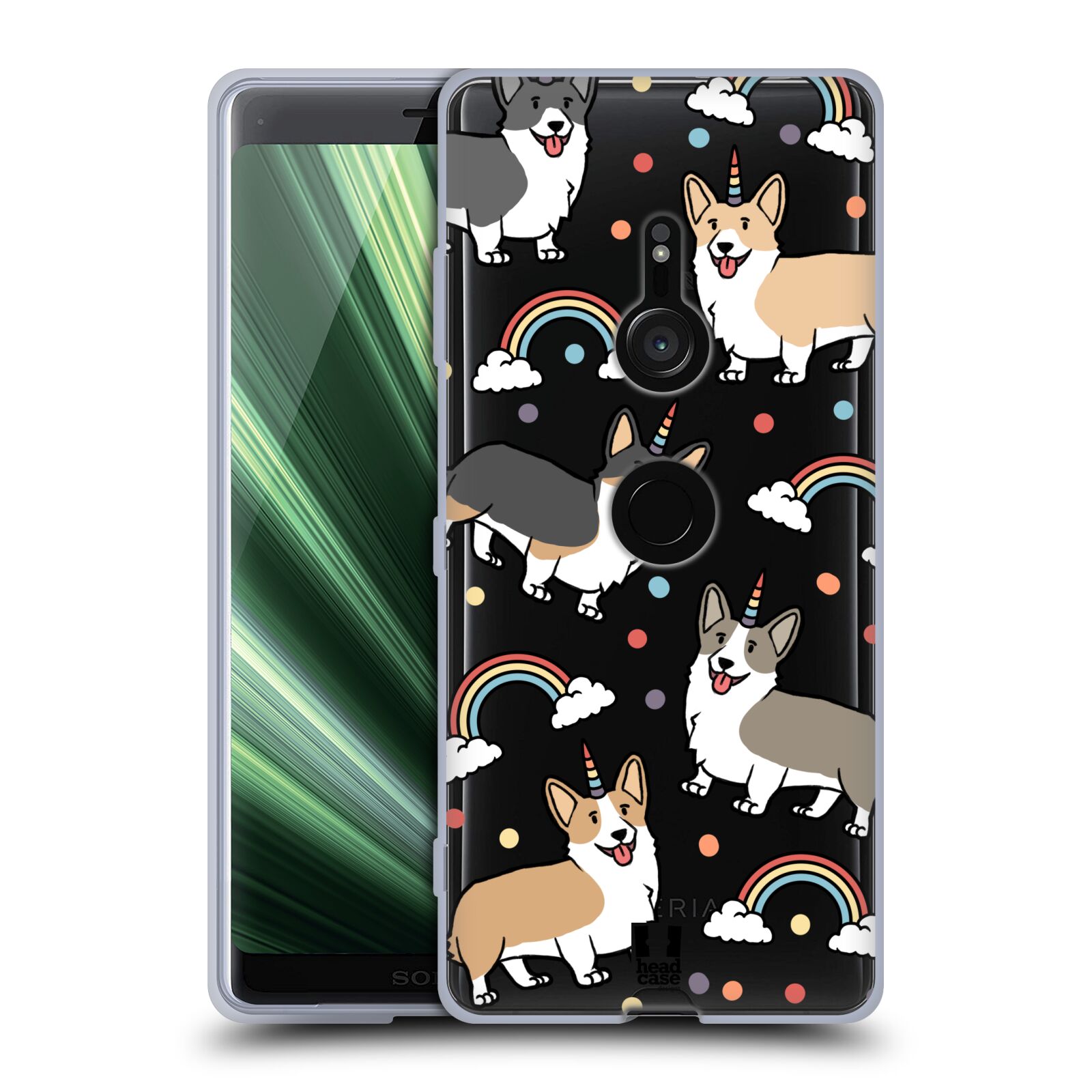 FUNDA DE GEL Y FONDO DE PANTALLA HEAD CASE DESIGNS CON PATRONES DE PERRO UNICORNIO PARA TELÉFONOS SONY 1 - Imagen 8 de 12
