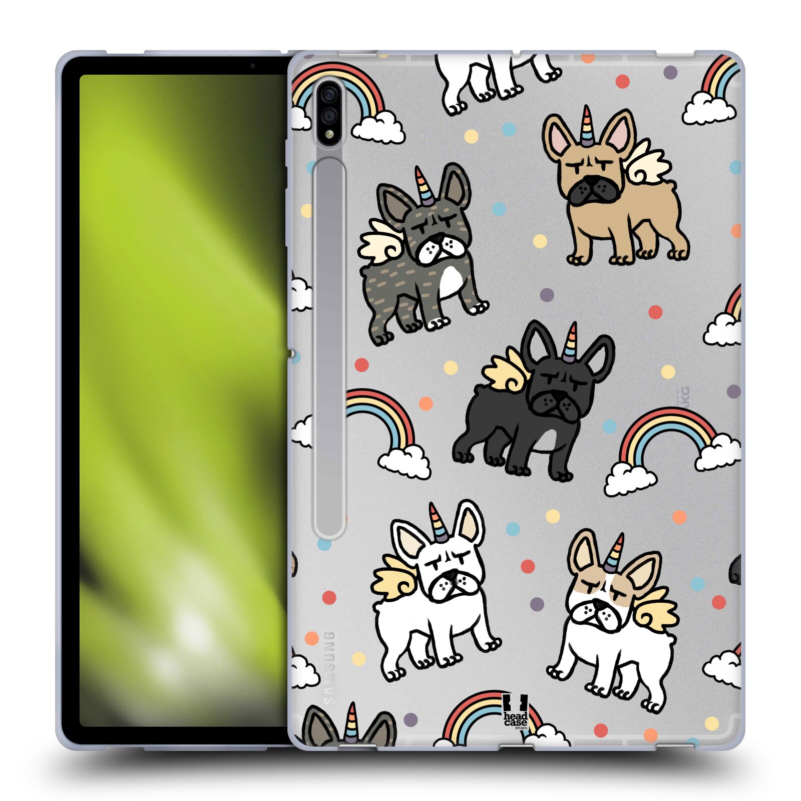 HEAD CASE DESIGNS UNICORN DOG PATTERNS SOFT GEL CASE FOR SAMSUNG TABLETS 1 - Picture 9 of 12
