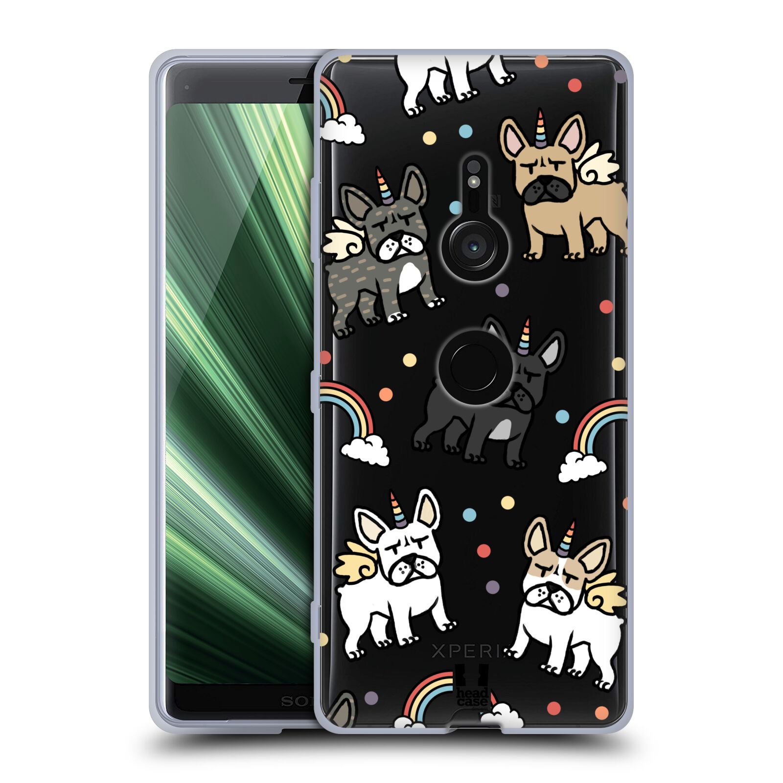 FUNDA DE GEL Y FONDO DE PANTALLA HEAD CASE DESIGNS CON PATRONES DE PERRO UNICORNIO PARA TELÉFONOS SONY 1 - Imagen 9 de 12