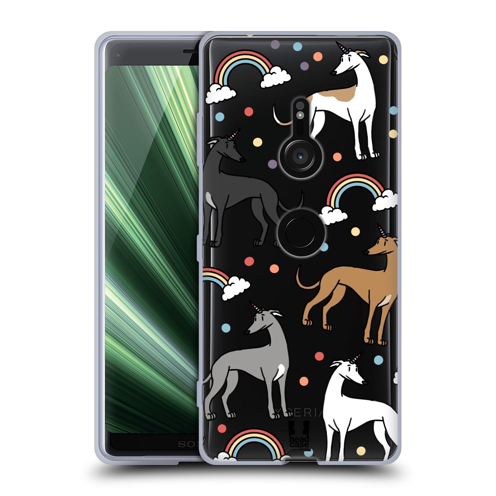 FUNDA DE GEL Y FONDO DE PANTALLA HEAD CASE DESIGNS CON PATRONES DE PERRO UNICORNIO PARA TELÉFONOS SONY 1 - Imagen 10 de 12
