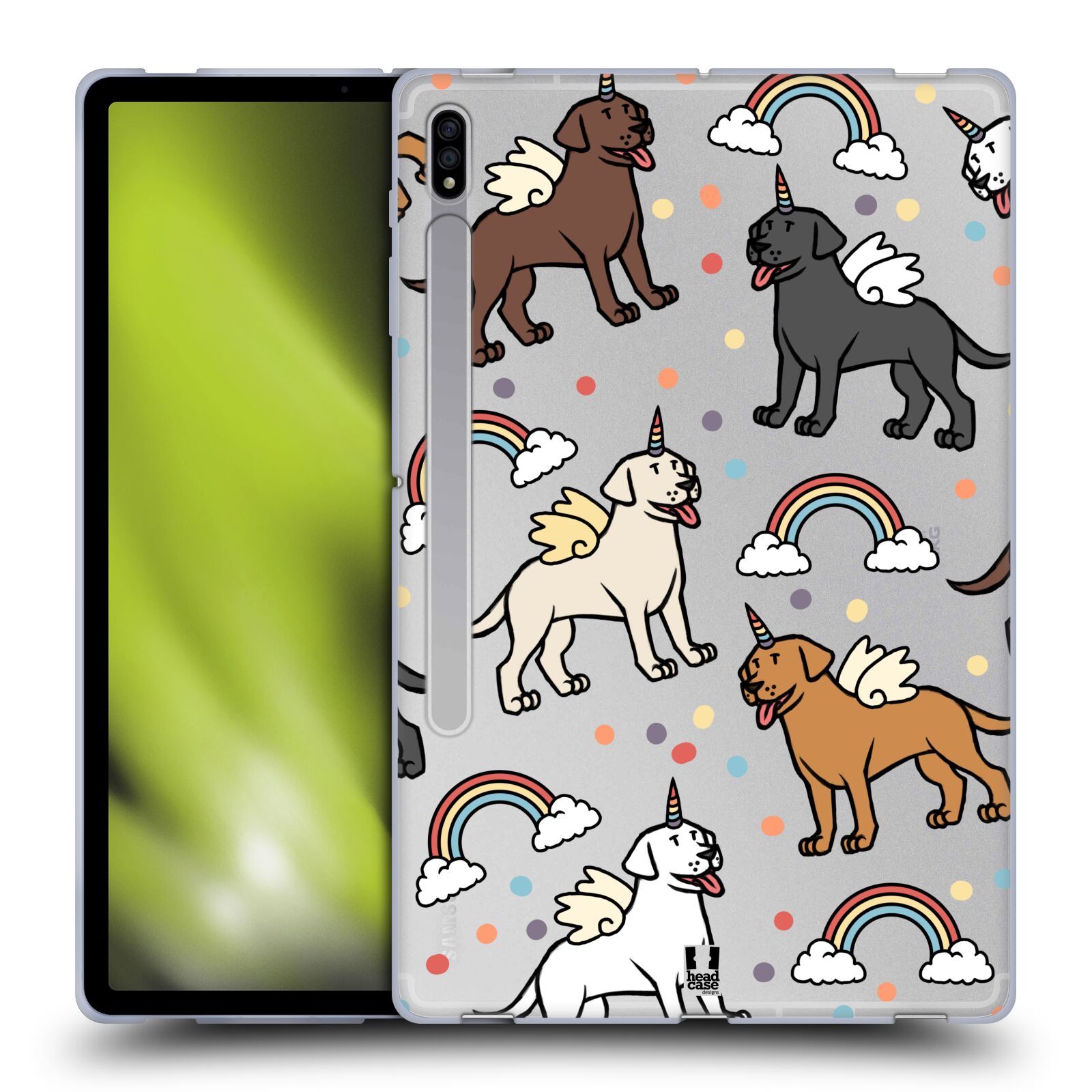 HEAD CASE DESIGNS UNICORN DOG PATTERNS SOFT GEL CASE FOR SAMSUNG TABLETS 1 - Picture 11 of 12