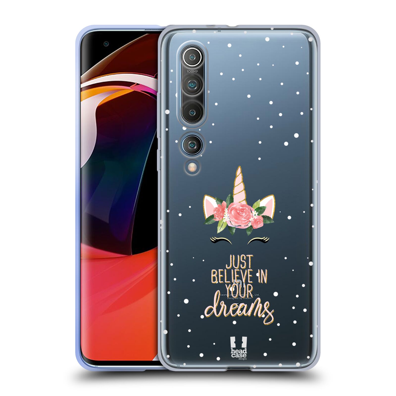 HEAD CASE DESIGNS UNICORN FLOWERS SOFT GEL CASE FOR XIAOMI PHONES