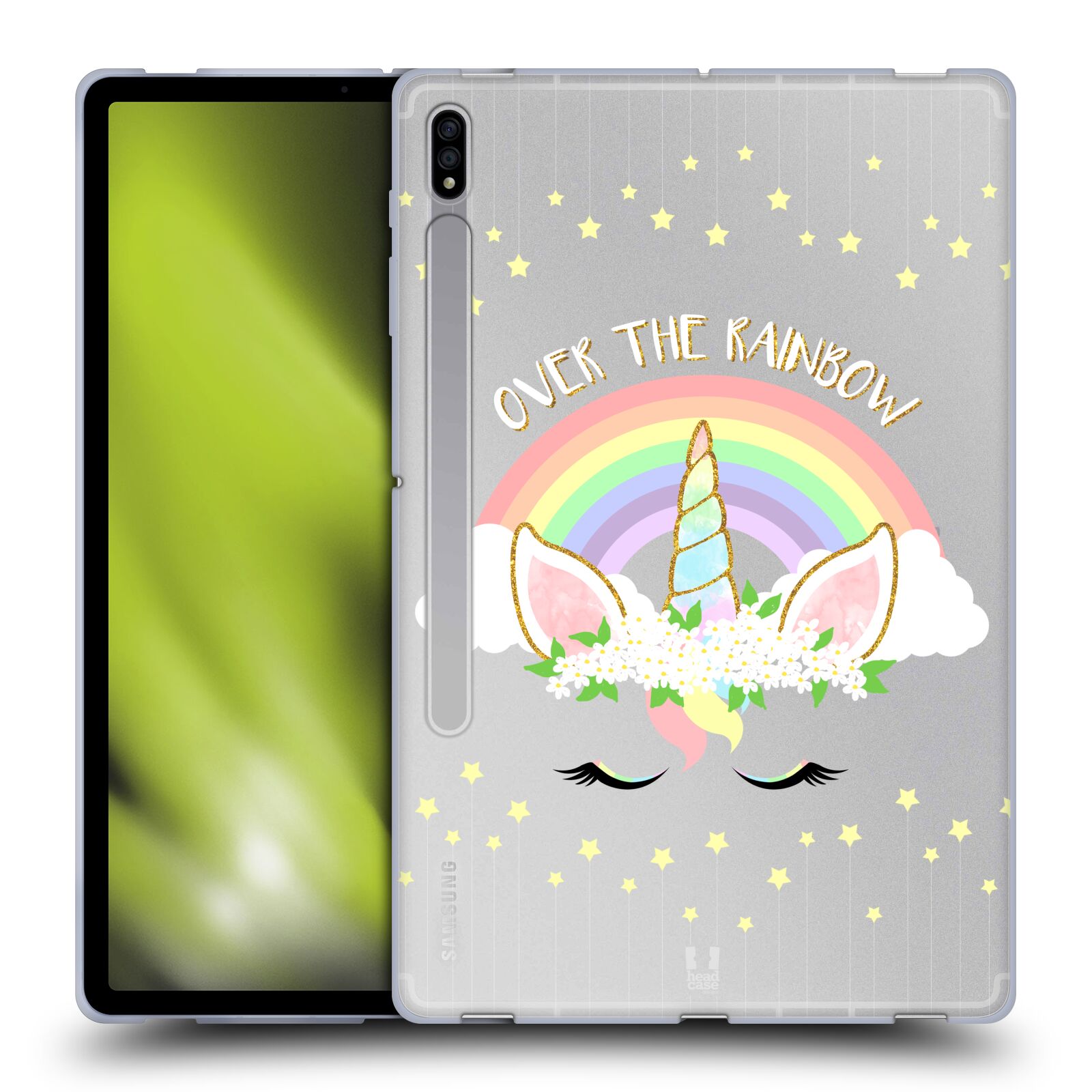 HEAD CASE DESIGNS UNICORN FLOWERS SOFT GEL CASE FOR SAMSUNG TABLETS 1 - Picture 10 of 10