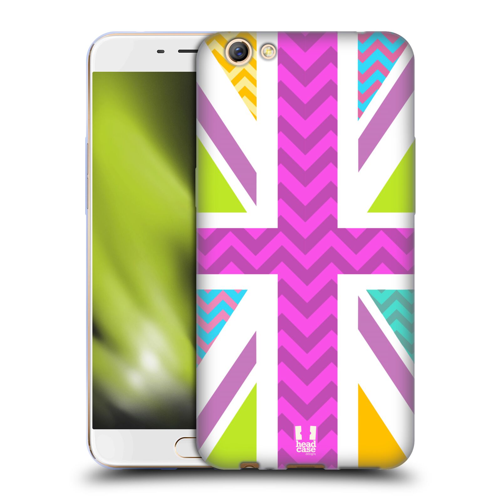 FUNDA HEAD CASE DESIGNS CON DIBUJO DE GEL SUAVE COLECCIÓN UNION JACK PARA TELÉFONOS OPPO - Imagen 16 de 18