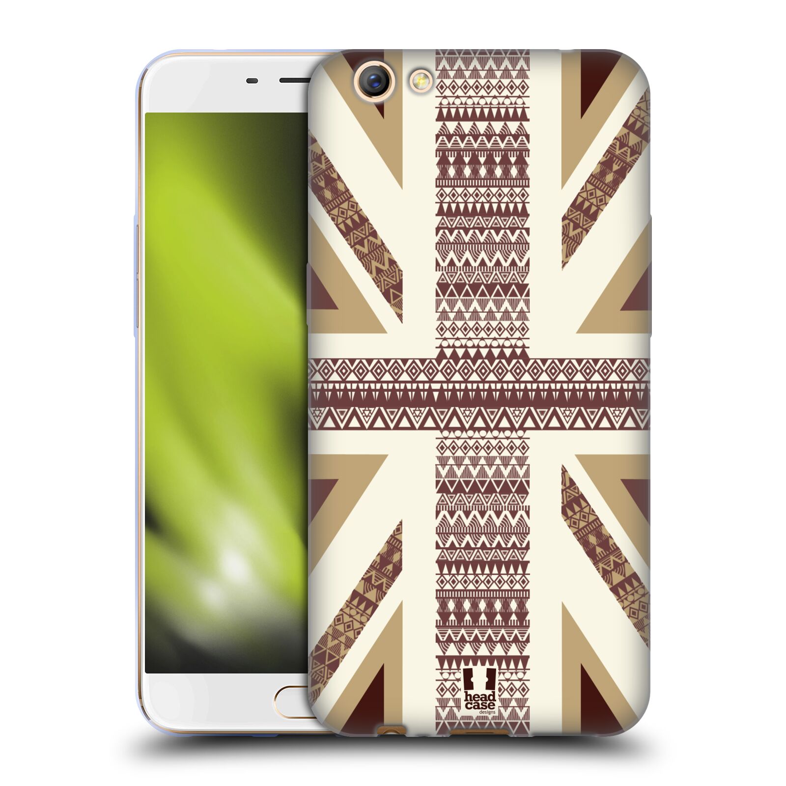 FUNDA HEAD CASE DESIGNS CON DIBUJO DE GEL SUAVE COLECCIÓN UNION JACK PARA TELÉFONOS OPPO - Imagen 9 de 18