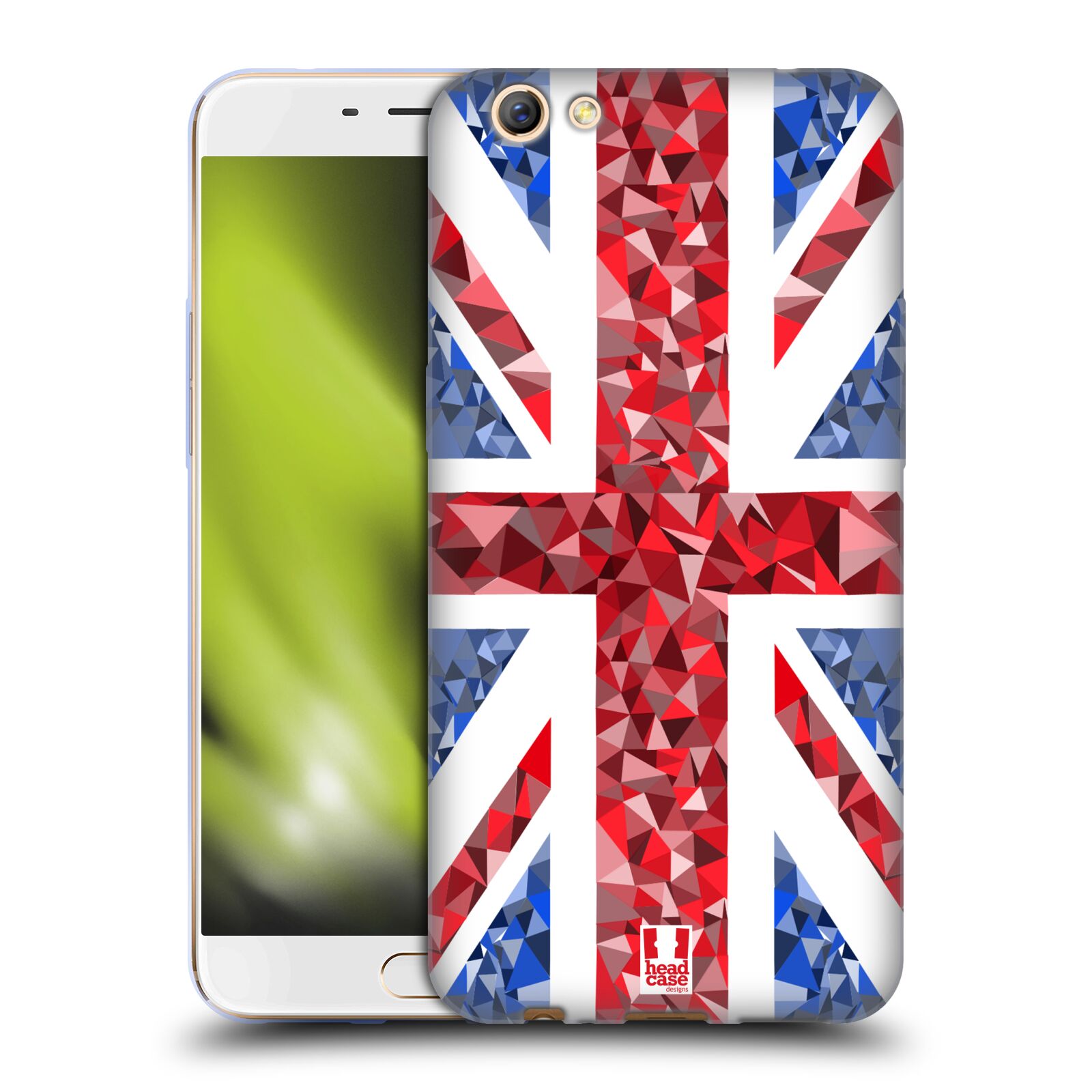 FUNDA HEAD CASE DESIGNS CON DIBUJO DE GEL SUAVE COLECCIÓN UNION JACK PARA TELÉFONOS OPPO - Imagen 17 de 18