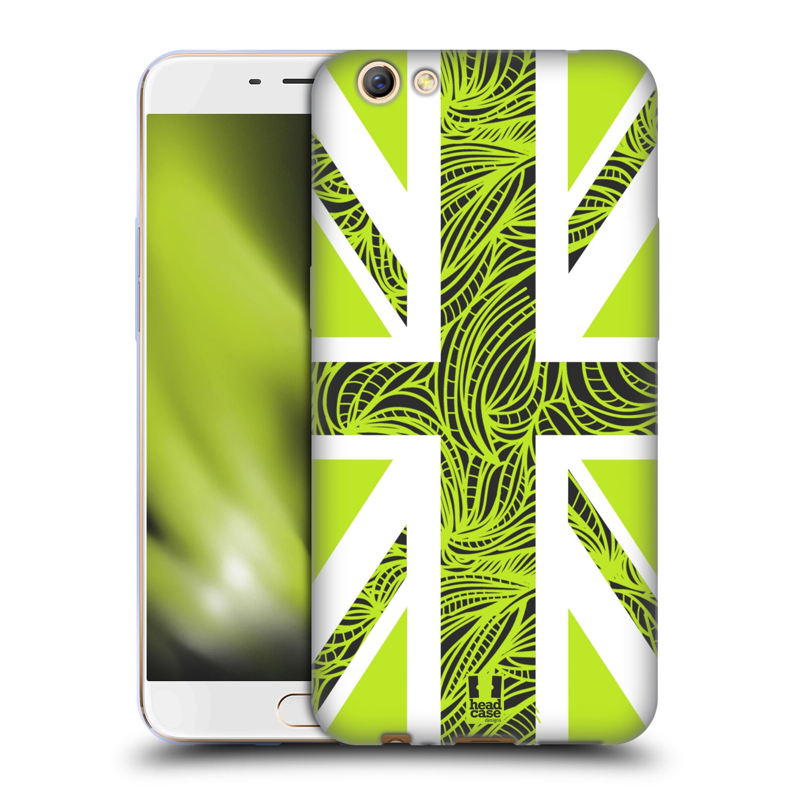 FUNDA HEAD CASE DESIGNS CON DIBUJO DE GEL SUAVE COLECCIÓN UNION JACK PARA TELÉFONOS OPPO - Imagen 13 de 18