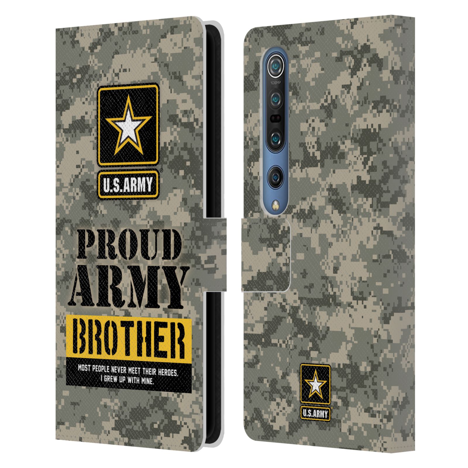 OFFICIAL U.S. ARMY® FAMILY DESIGNS LEATHER BOOK WALLET CASE FOR XIAOMI PHONES