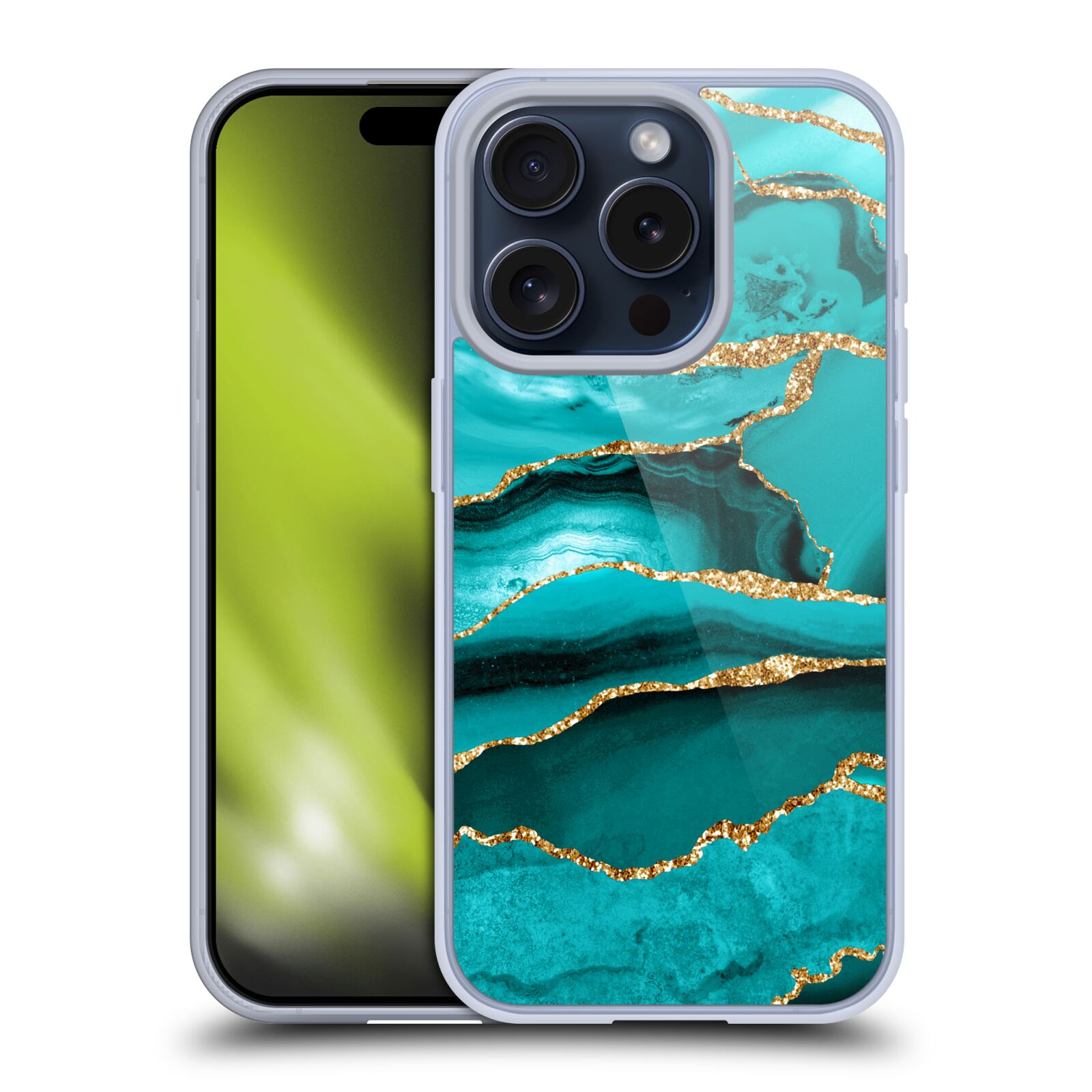 OFFIZIELLE UTART MALACHITE EMERALD WEICHE GEL HÜLLE FÜR APPLE IPHONE HANDYS - Bild 8 von 13