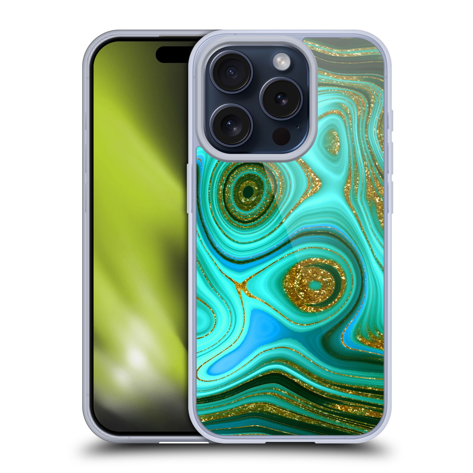 OFFIZIELLE UTART MALACHITE EMERALD WEICHE GEL HÜLLE FÜR APPLE IPHONE HANDYS - Bild 12 von 13