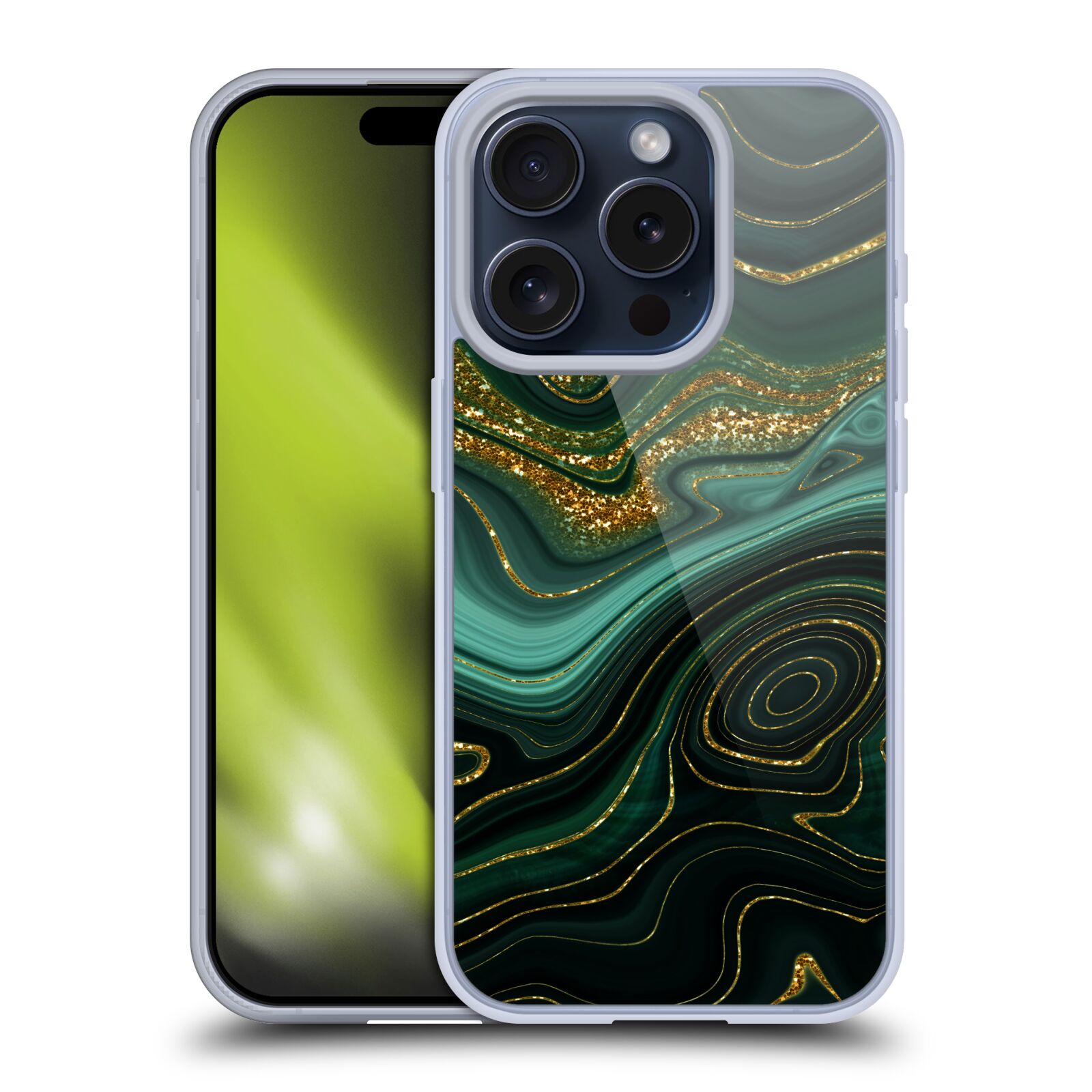 OFFIZIELLE UTART MALACHITE EMERALD WEICHE GEL HÜLLE FÜR APPLE IPHONE HANDYS - Bild 9 von 13