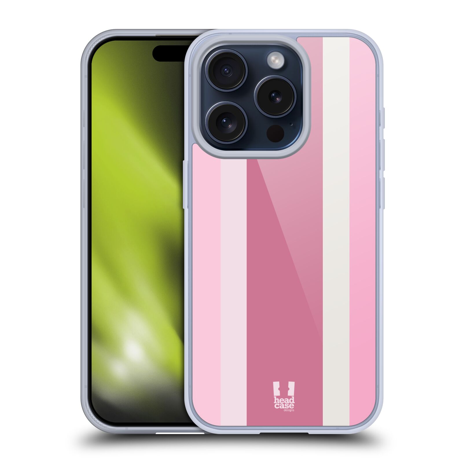 CUSTODIA HEAD CASE DESIGNS VERTICAL STRIPES SOFT GEL PER APPLE iPHONE PHONES - Foto 11 di 15