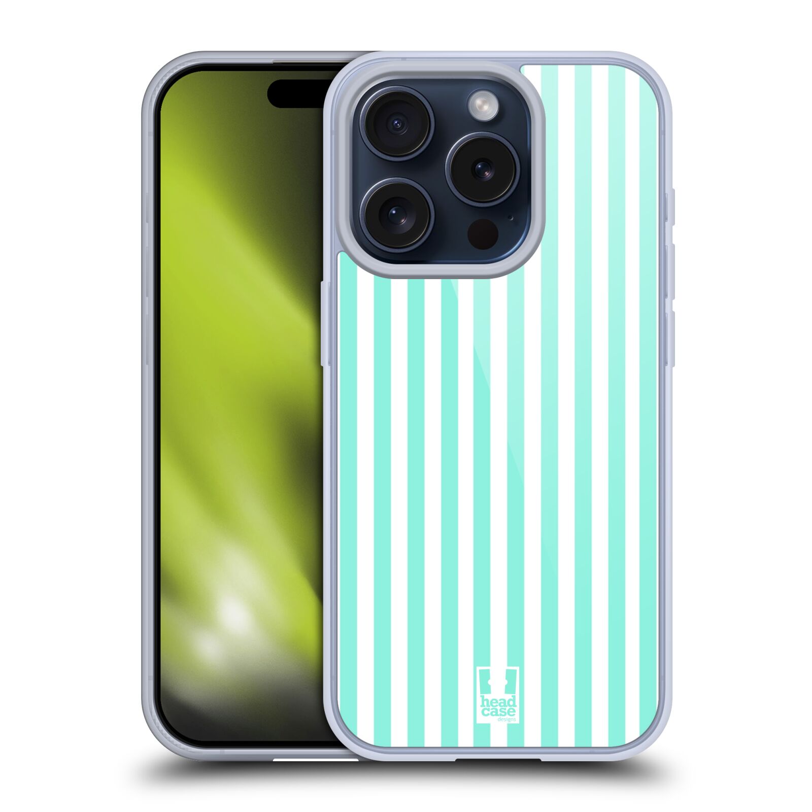 CUSTODIA HEAD CASE DESIGNS VERTICAL STRIPES SOFT GEL PER APPLE iPHONE PHONES - Foto 12 di 15