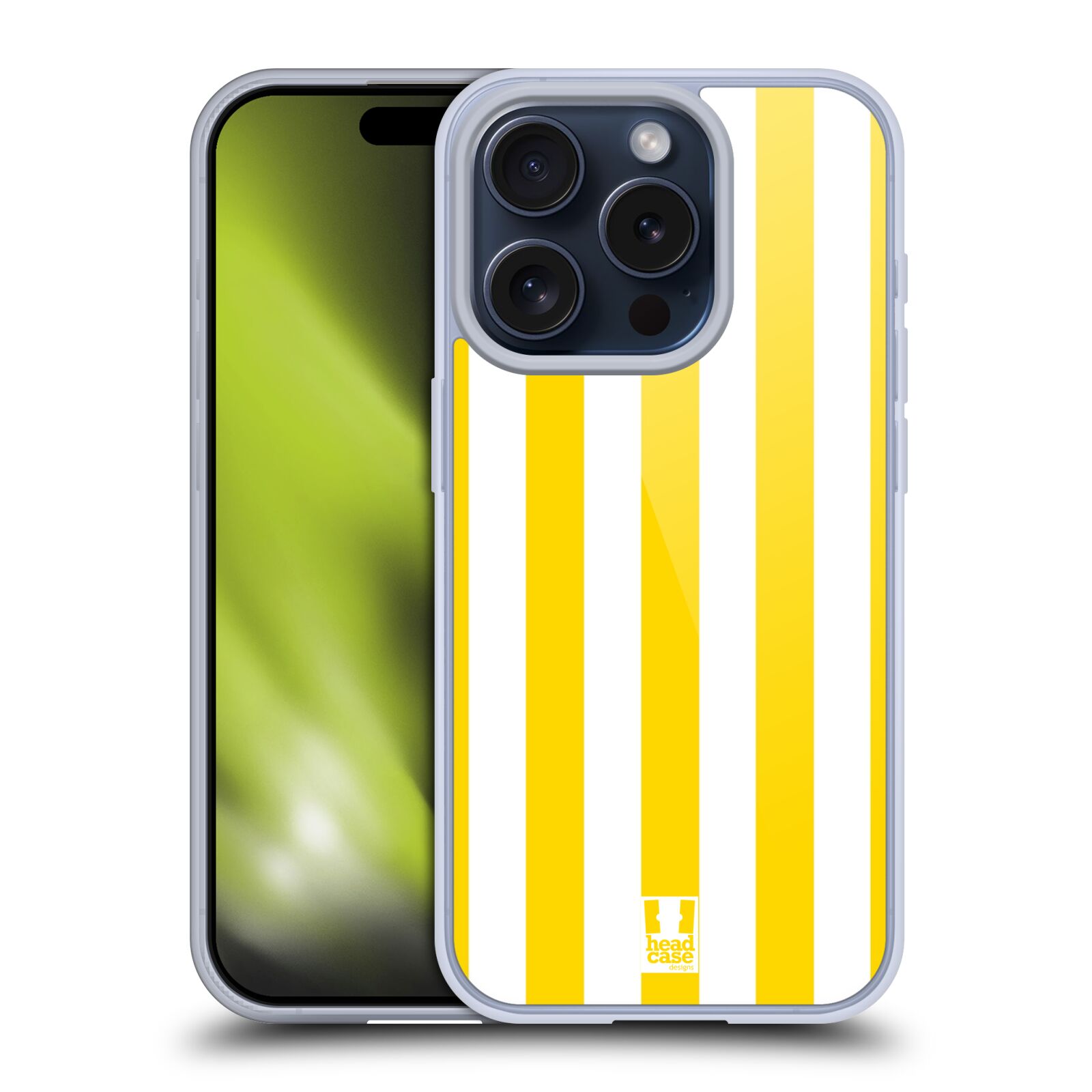 CUSTODIA HEAD CASE DESIGNS VERTICAL STRIPES SOFT GEL PER APPLE iPHONE PHONES - Foto 15 di 15