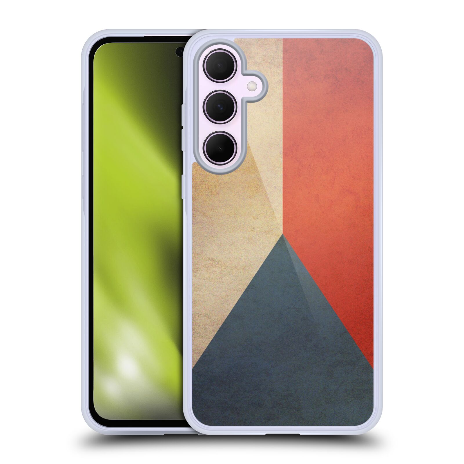 Silikonové lesklé pouzdro - Samsung Galaxy A35 5G - Head Case - VLAJKA ČESKÁ REPUBLIKA (Lesklý silikonový kryt, obal, pouzdro na mobilní telefon Samsung Galaxy A35 5G s motivem VLAJKA ČESKÁ REPUBLIKA)