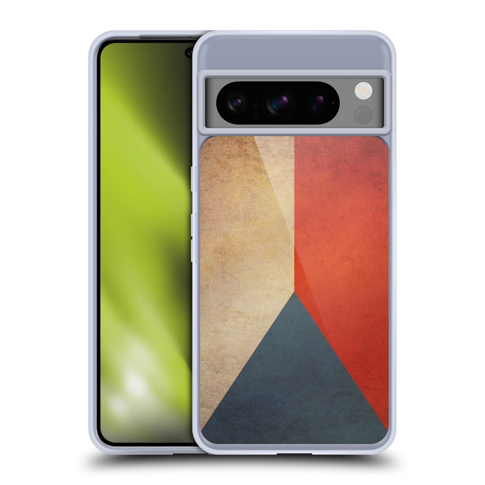 Silikonové lesklé pouzdro - Google Pixel 8 Pro - Head Case - VLAJKA ČESKÁ REPUBLIKA (Lesklý silikonový kryt, obal, pouzdro na mobilní telefon Google Pixel 8 Pros motivem VLAJKA ČESKÁ REPUBLIKA)