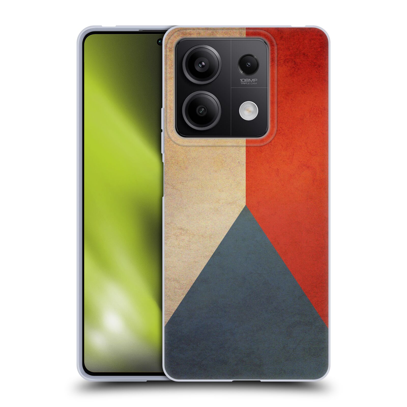 Silikonové pouzdro - Xiaomi Redmi Note 13 5G - Head Case - VLAJKA ČESKÁ REPUBLIKA (Silikonový kryt, obal, pouzdro na mobilní telefon Xiaomi Redmi Note 13 5G s motivem VLAJKA ČESKÁ REPUBLIKA)