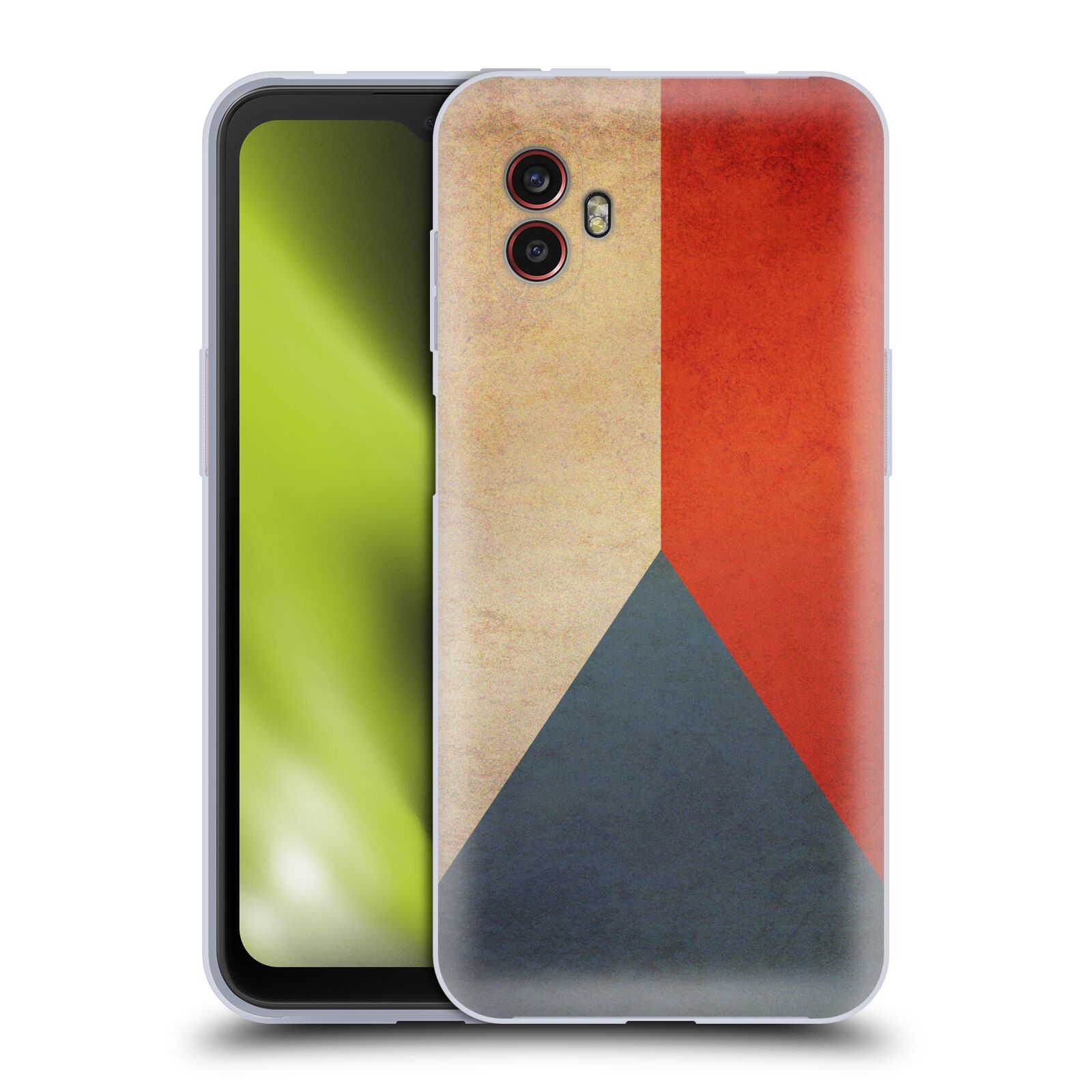 Silikonové pouzdro - Samsung Galaxy Xcover 6 Pro - Head Case - VLAJKA ČESKÁ REPUBLIKA (Silikonový kryt, obal, pouzdro na mobilní telefon Samsung Galaxy Xcover 6 Pro s motivem VLAJKA ČESKÁ REPUBLIKA)