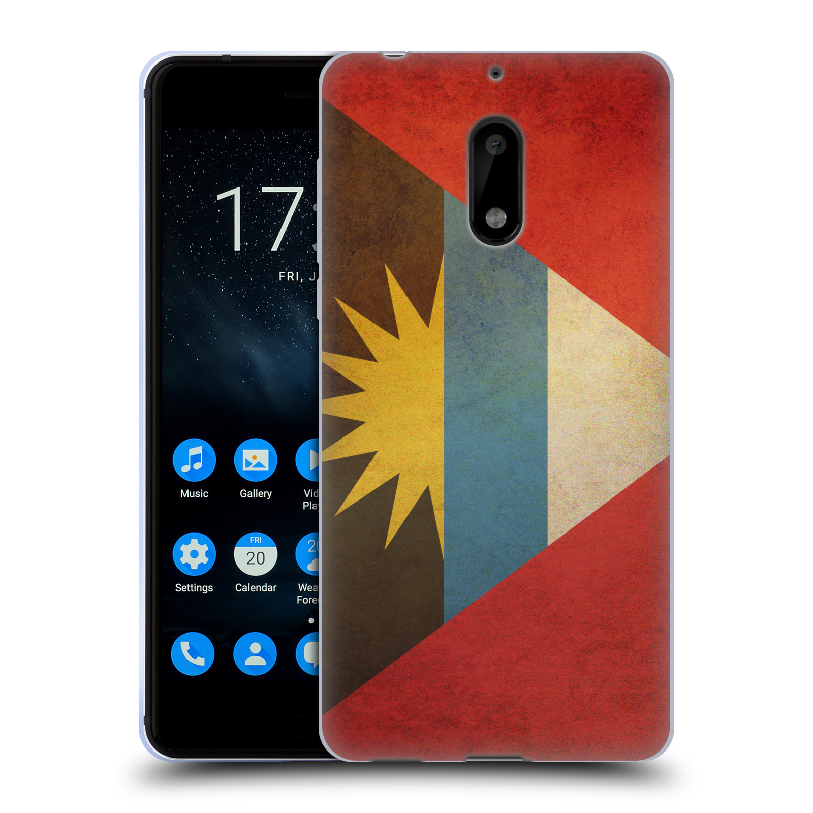HEAD CASE DESIGNS VINTAGE FLAGS SET 5 SOFT GEL CASE FOR NOKIA PHONES 1
