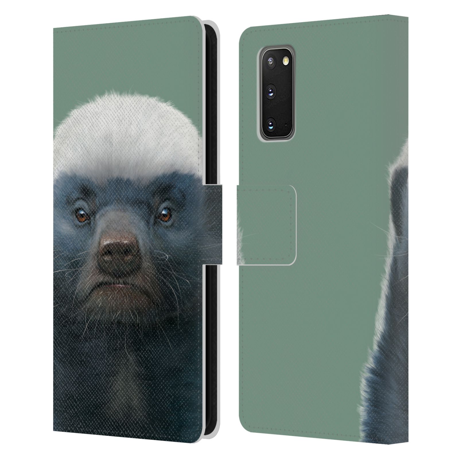 OFFICIAL VINCENT HIE ANIMALS LEATHER BOOK WALLET CASE COVER FOR SAMSUNG PHONES 2 - Picture 11 of 19