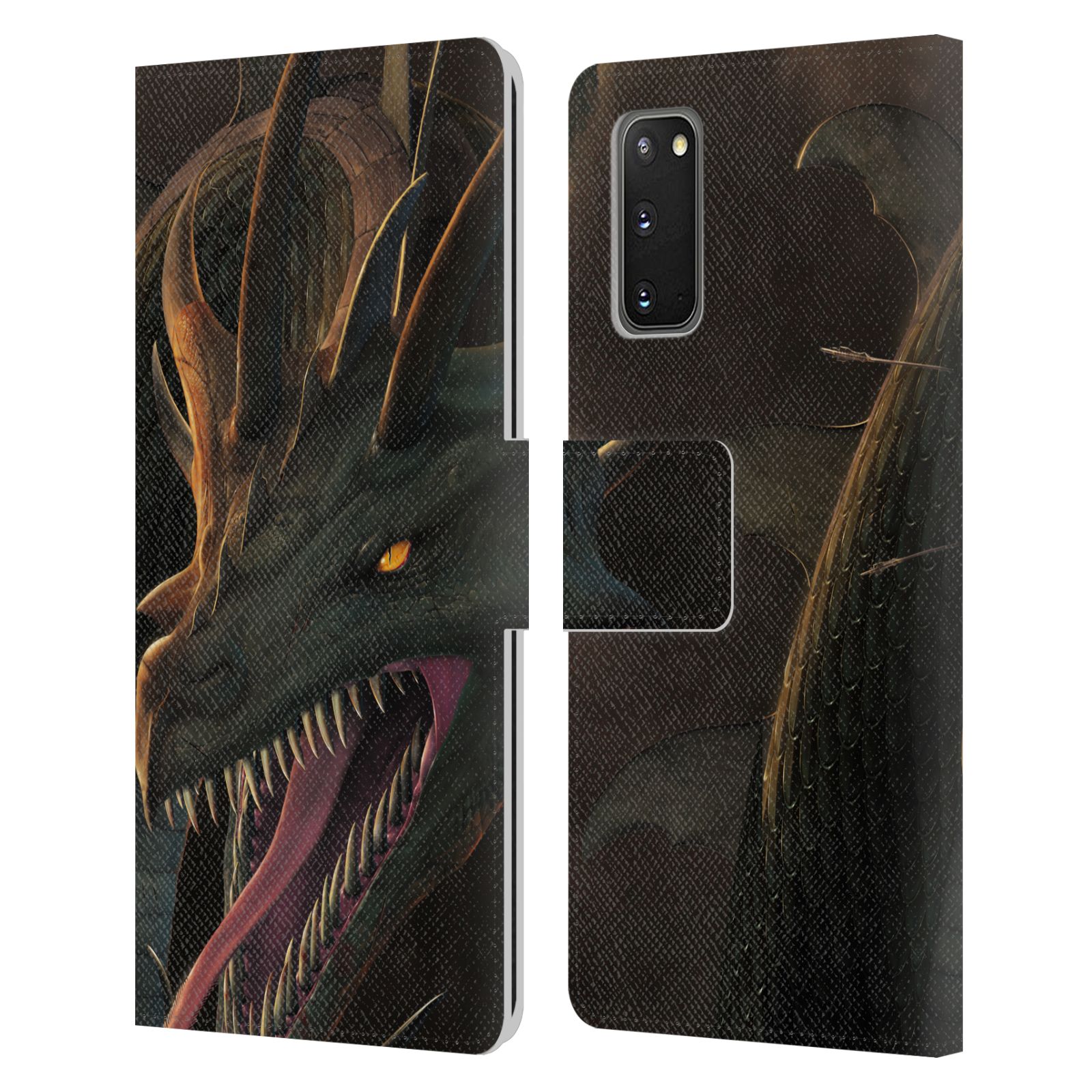 OFFICIEL VINCENT HIE DRAGONS ÉTUI COQUE EN CUIR POUR SAMSUNG TÉLÉPHONES 1 - Photo 7 sur 13