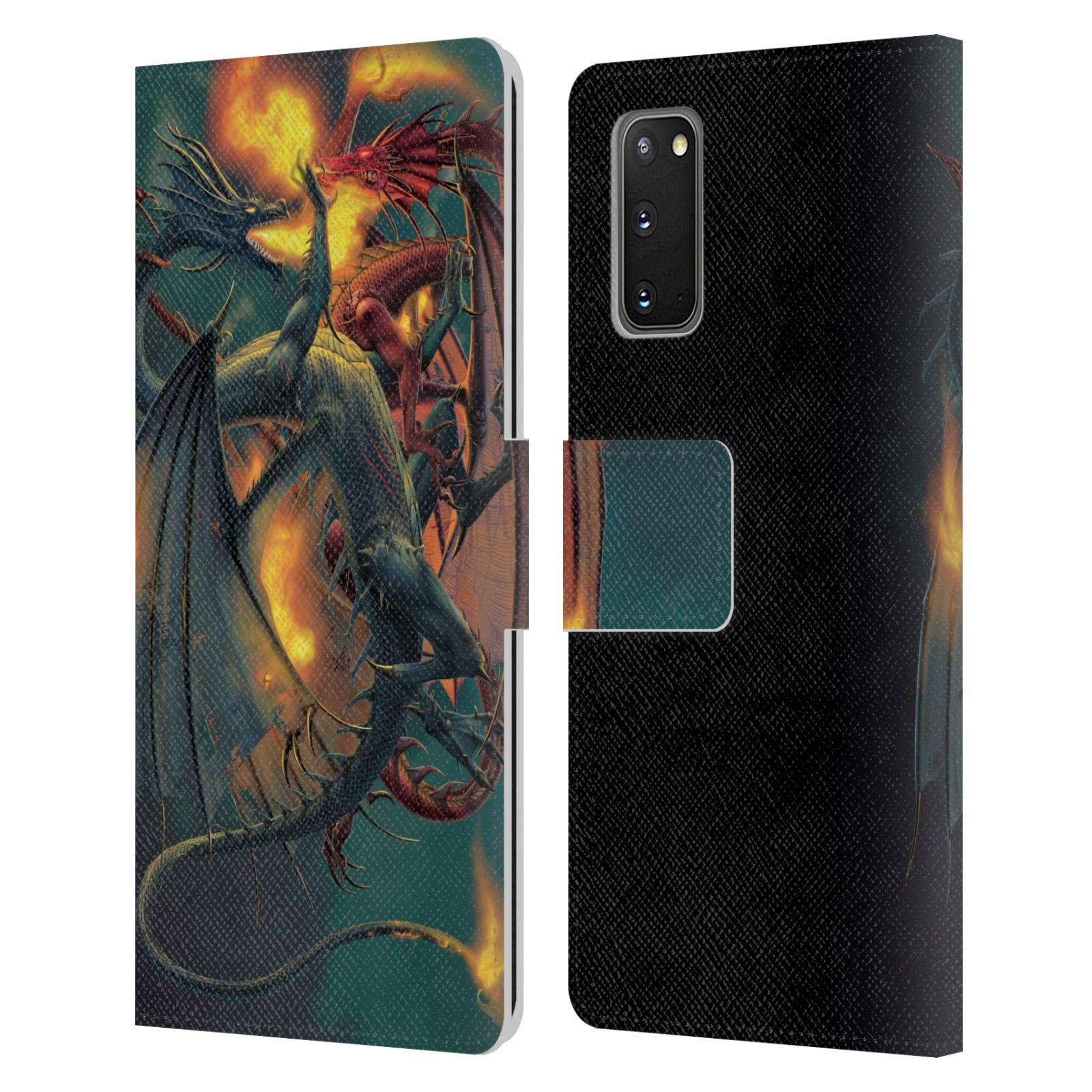 OFFICIEL VINCENT HIE DRAGONS ÉTUI COQUE EN CUIR POUR SAMSUNG TÉLÉPHONES 1 - Photo 12 sur 13