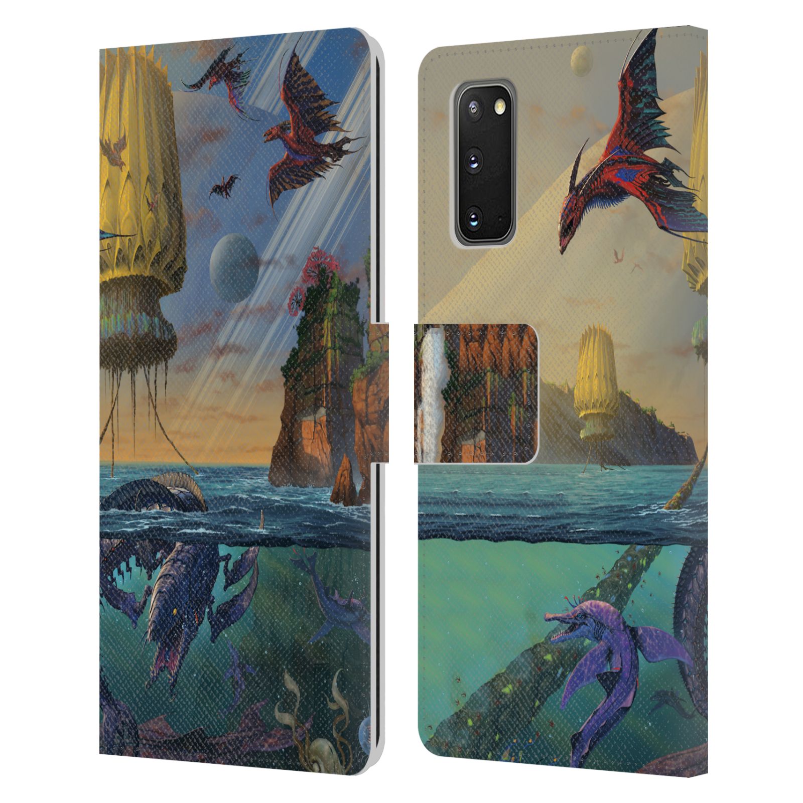 OFFICIEL VINCENT HIE DRAGONS ÉTUI COQUE EN CUIR POUR SAMSUNG TÉLÉPHONES 1 - Photo 9 sur 13