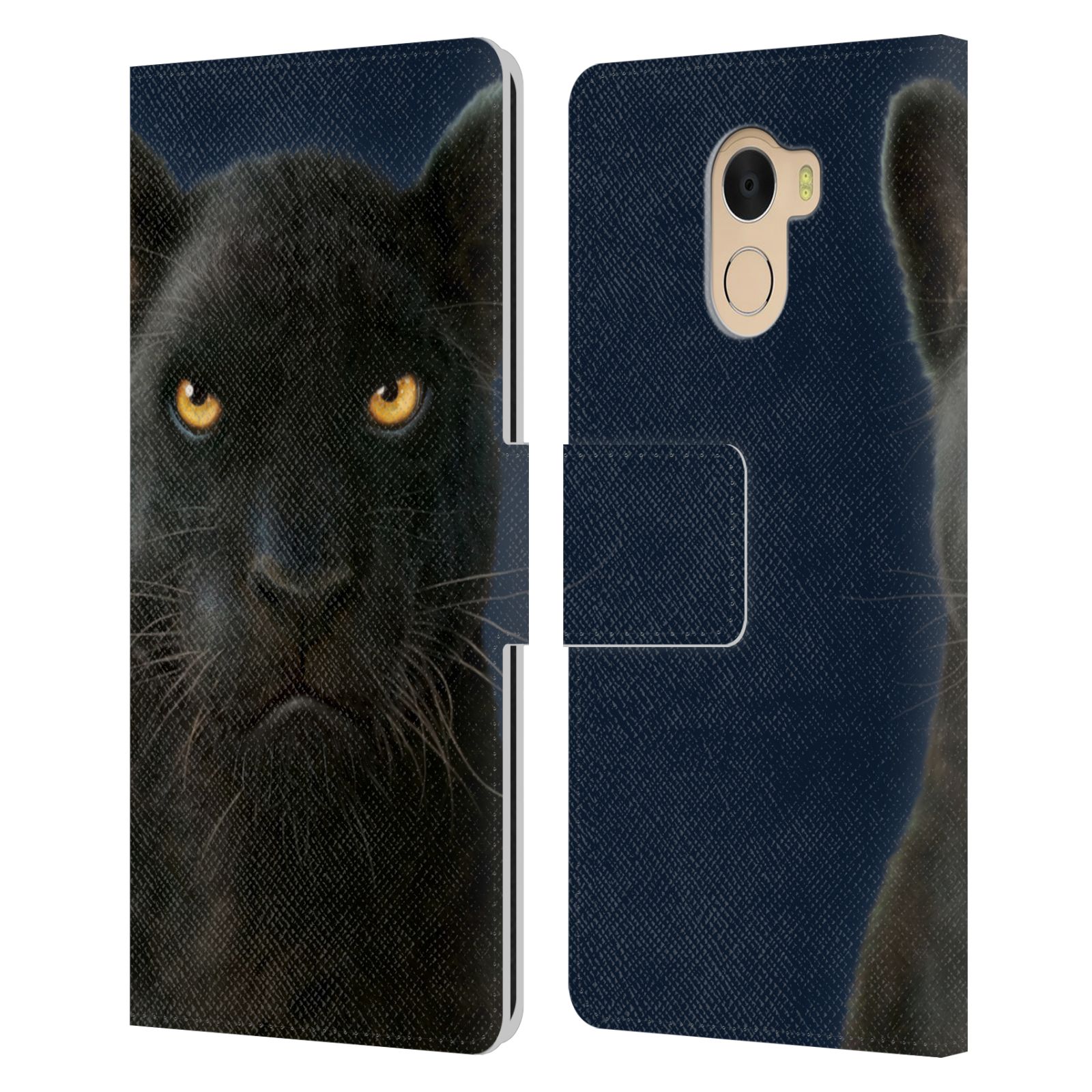 OFFICIAL VINCENT HIE FELIDAE LEATHER BOOK WALLET CASE FOR WILEYFOX & ESSENTIAL - Picture 10 of 11