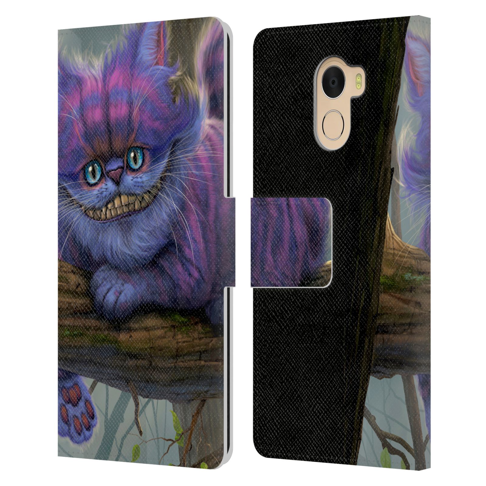 OFFICIAL VINCENT HIE FELIDAE LEATHER BOOK WALLET CASE FOR WILEYFOX & ESSENTIAL - Picture 7 of 11