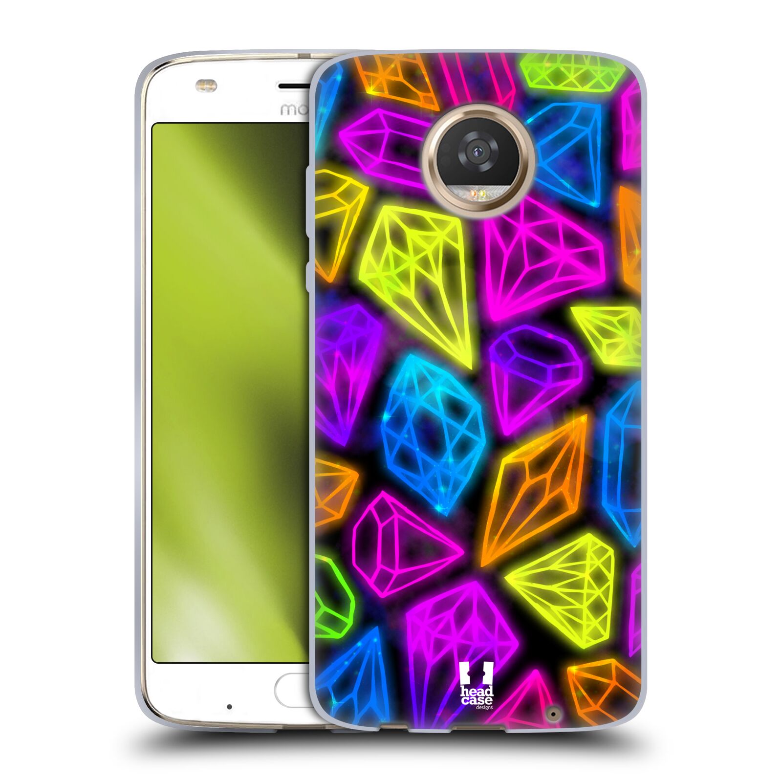 HEAD CASE DESIGNS VIVID PRINTED JEWELS SOFT GEL CASE FOR MOTOROLA PHONES - Picture 9 of 13