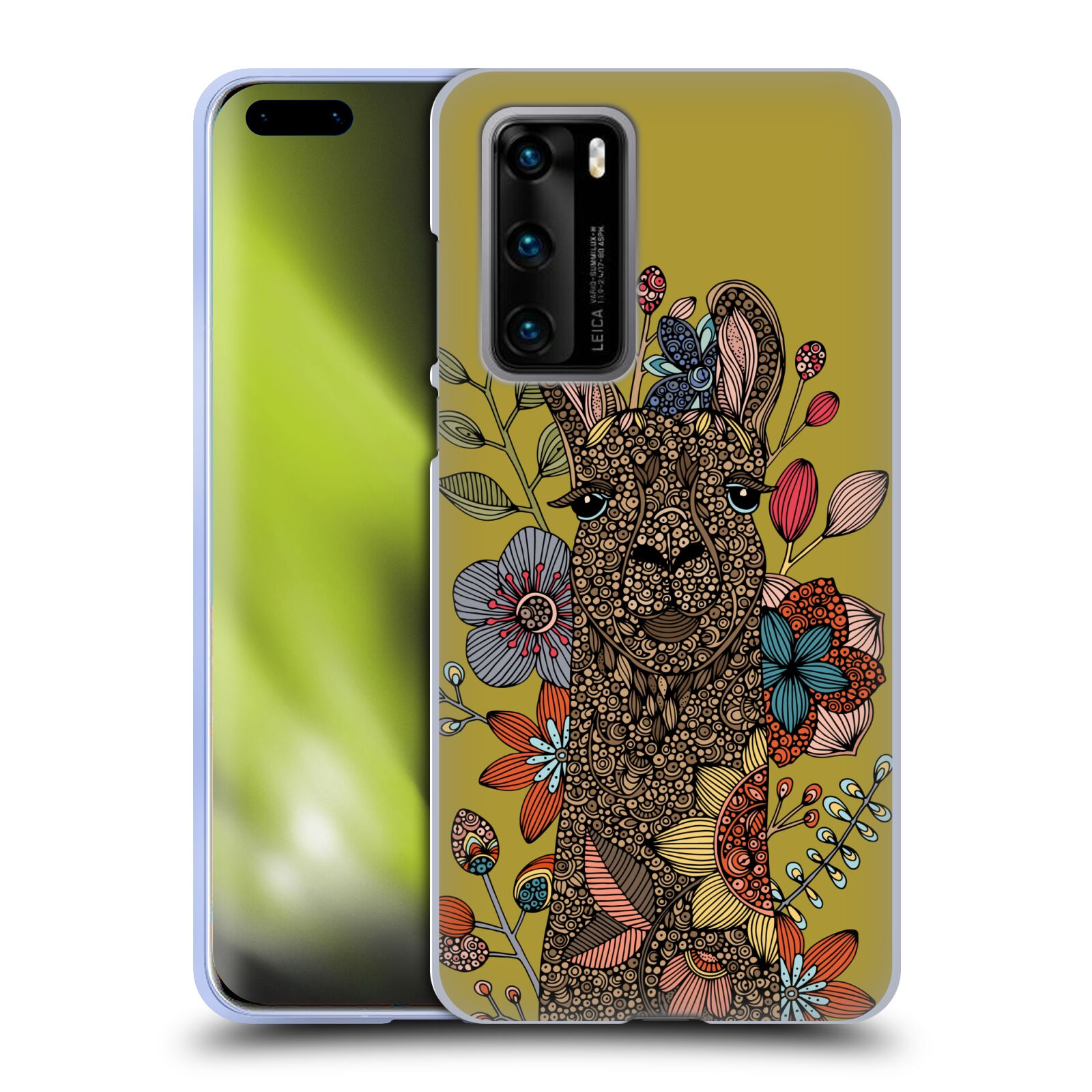 OFFICIAL VALENTINA ANIMALS AND FLORAL SOFT GEL CASE FOR HUAWEI PHONES 4 - Picture 16 of 21