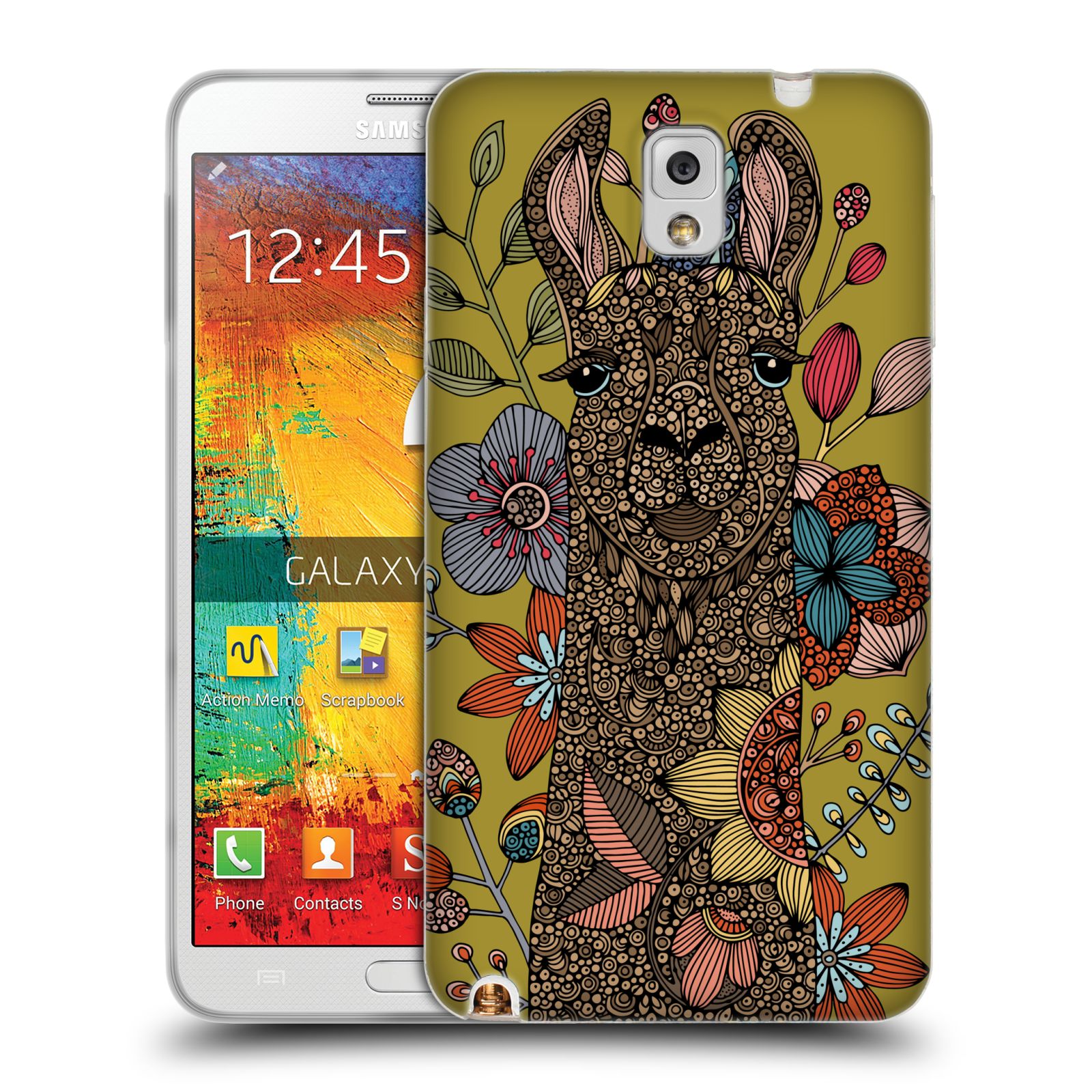 OFFICIAL VALENTINA ANIMALS AND FLORAL SOFT GEL CASE FOR SAMSUNG PHONES 2