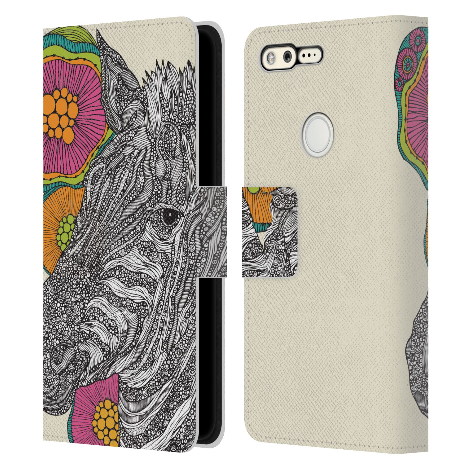 OFFICIAL VALENTINA ANIMALS AND FLORAL LEATHER BOOK WALLET CASE FOR GOOGLE PHONES - Picture 9 of 20