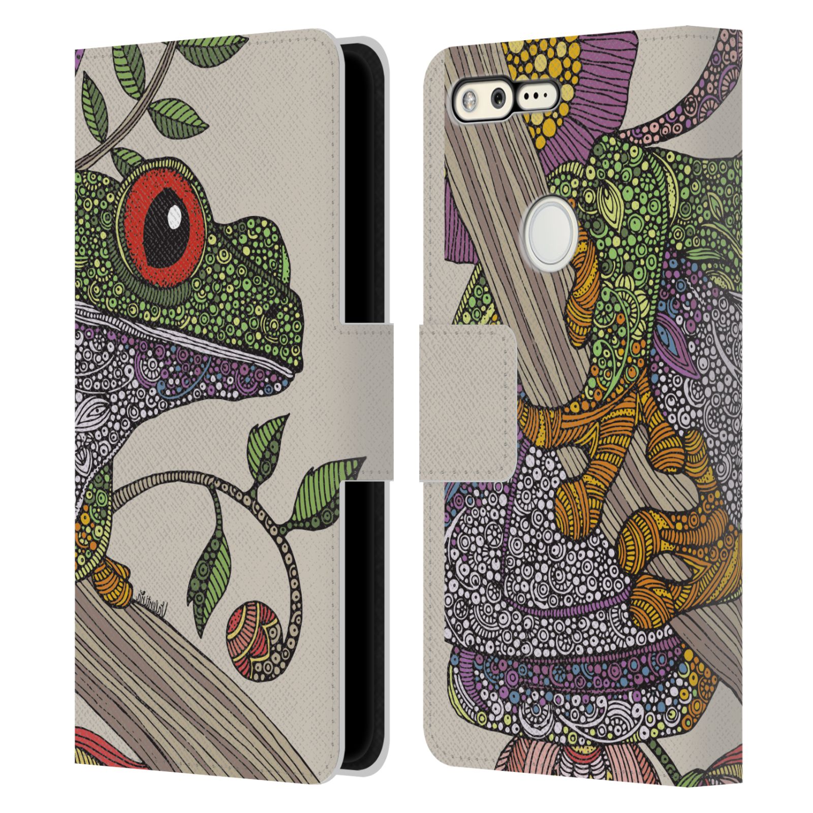OFFICIAL VALENTINA ANIMALS AND FLORAL LEATHER BOOK WALLET CASE FOR GOOGLE PHONES - Picture 15 of 20