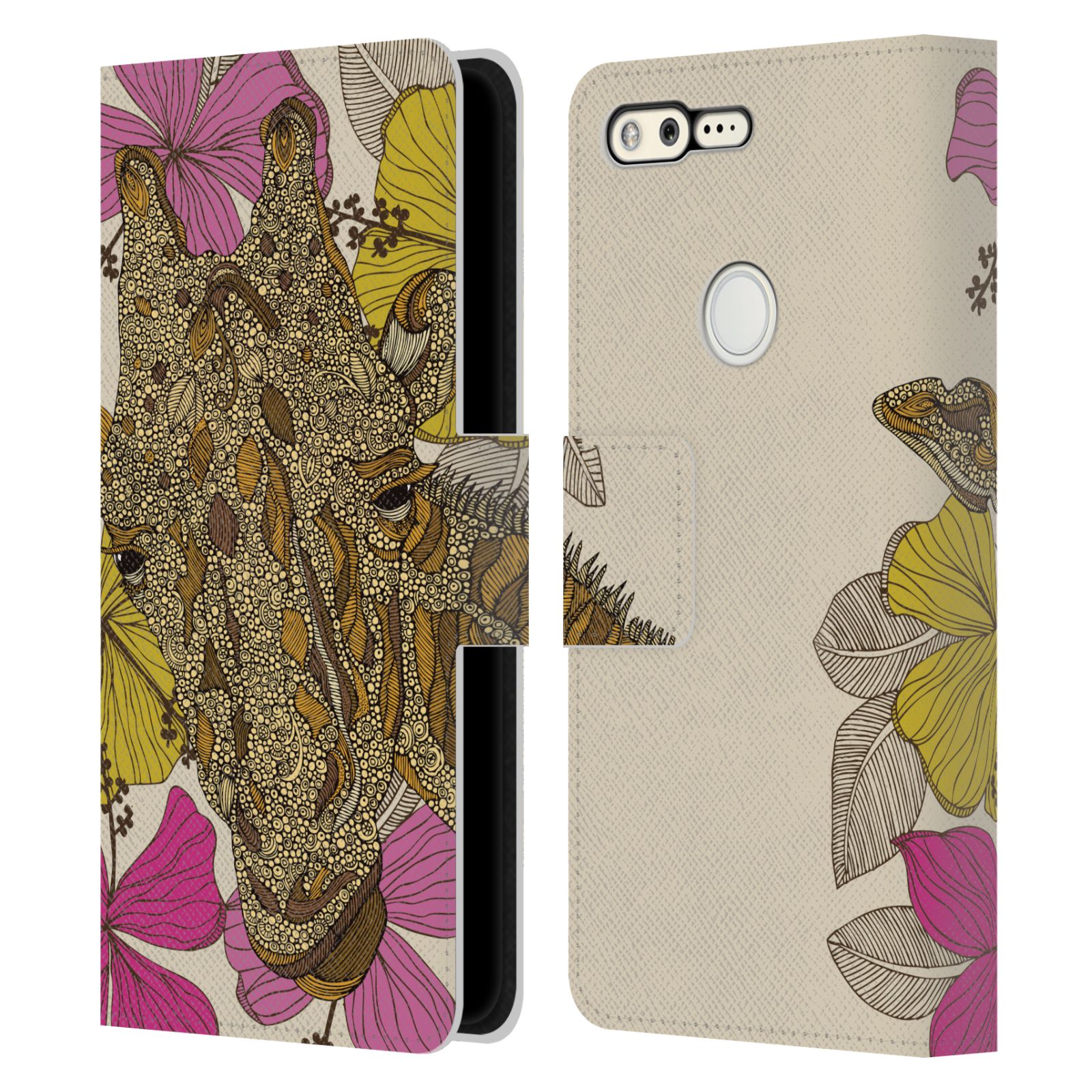 OFFICIAL VALENTINA ANIMALS AND FLORAL LEATHER BOOK WALLET CASE FOR GOOGLE PHONES - Picture 16 of 20