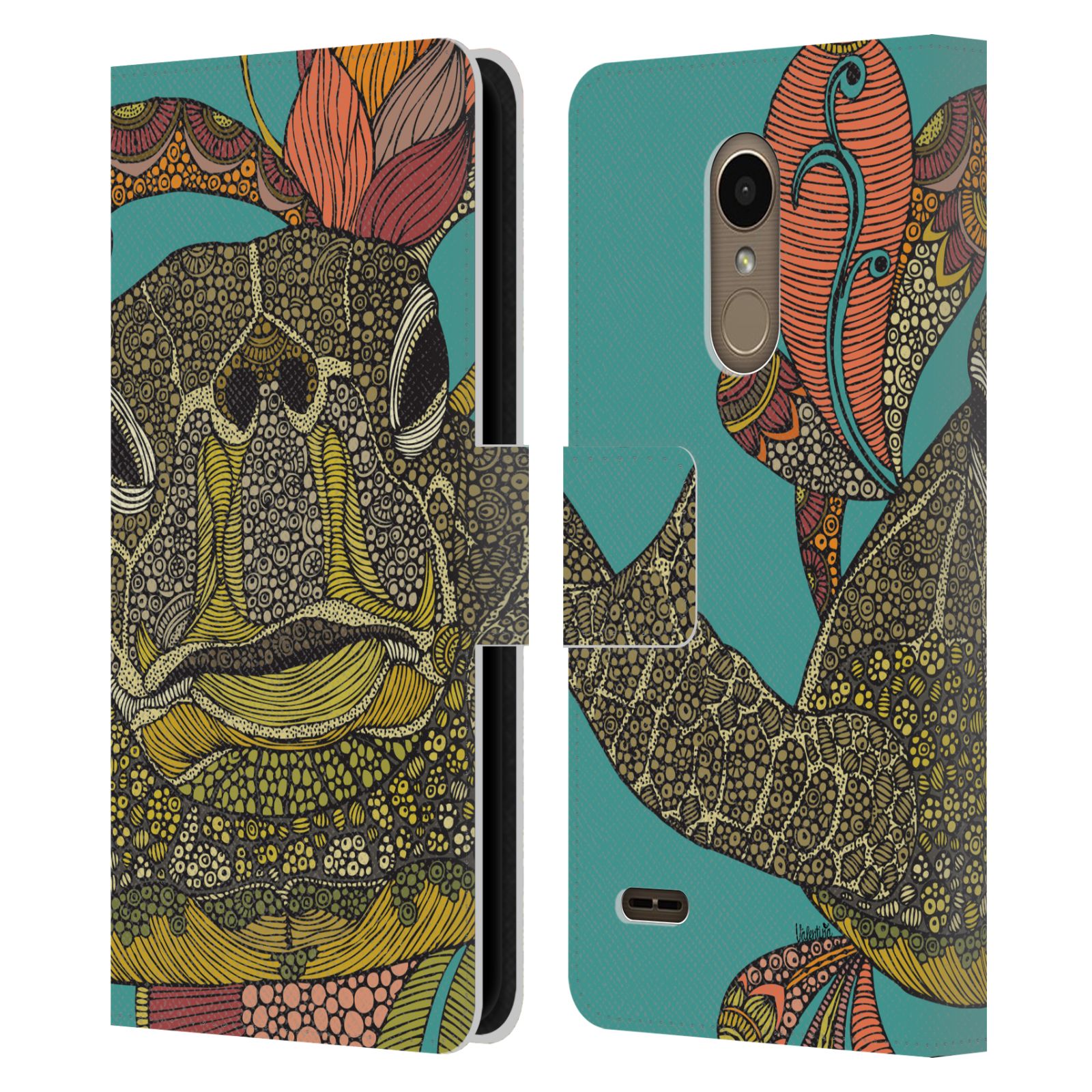 FUNDA BILLETERA OFICIAL VALENTINA ANIMALES Y CUERO FLORAL LIBRO PARA TELÉFONOS LG 1 - Imagen 7 de 7