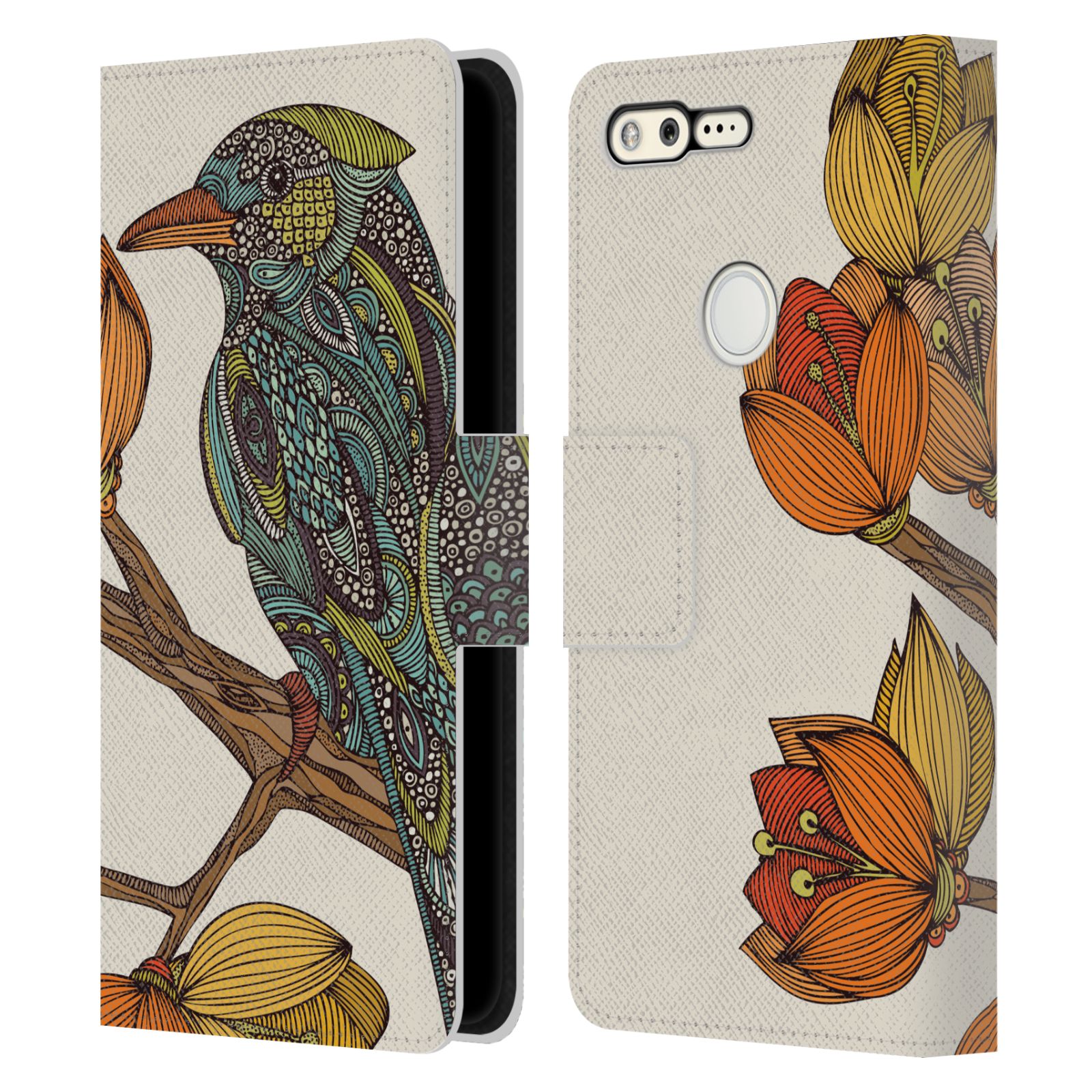 OFFICIAL VALENTINA BIRDS LEATHER BOOK WALLET CASE COVER FOR GOOGLE PHONES - Picture 8 of 21
