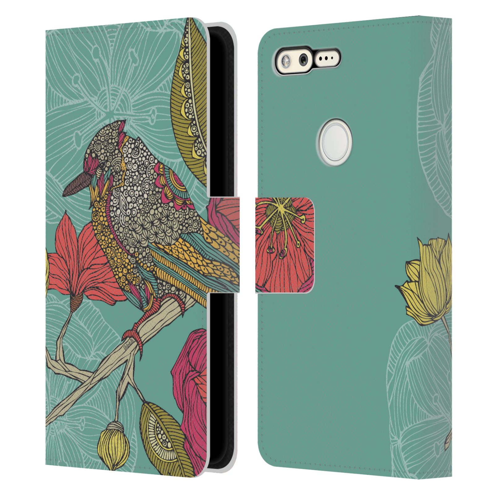 OFFICIAL VALENTINA BIRDS LEATHER BOOK WALLET CASE COVER FOR GOOGLE PHONES - Picture 9 of 21