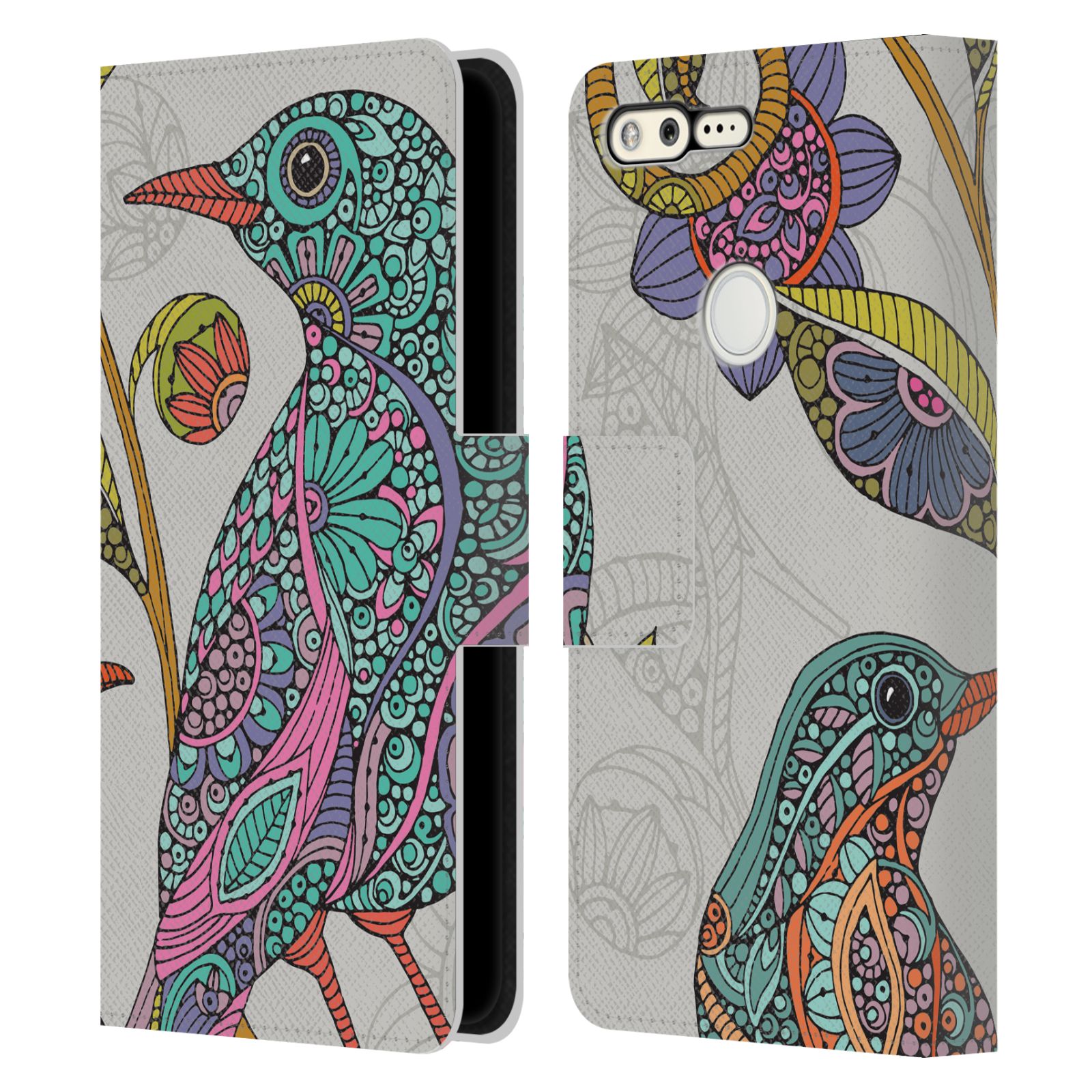 OFFICIAL VALENTINA BIRDS LEATHER BOOK WALLET CASE COVER FOR GOOGLE PHONES - Picture 15 of 21