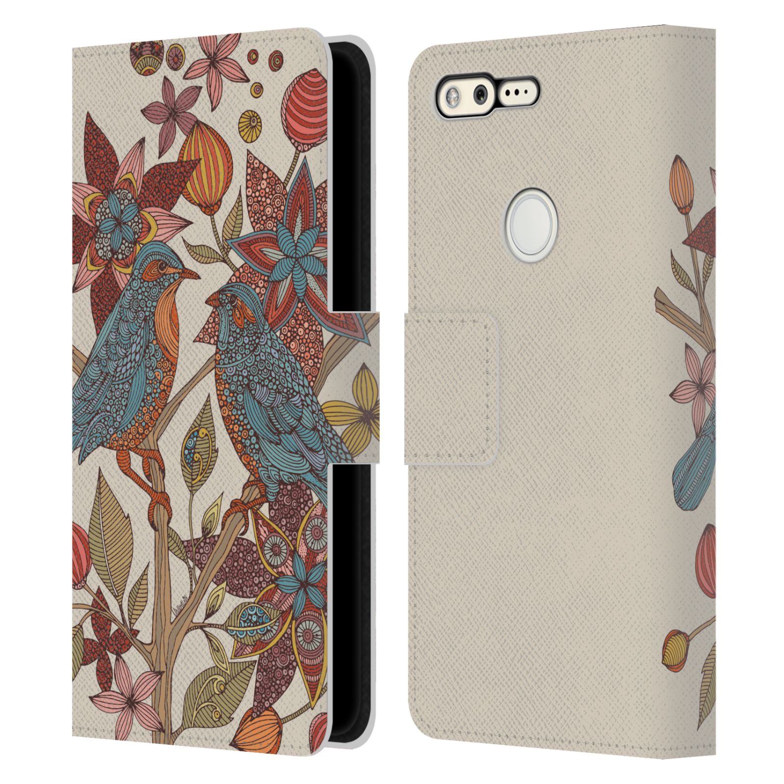 OFFICIAL VALENTINA BIRDS LEATHER BOOK WALLET CASE COVER FOR GOOGLE PHONES - Picture 16 of 21