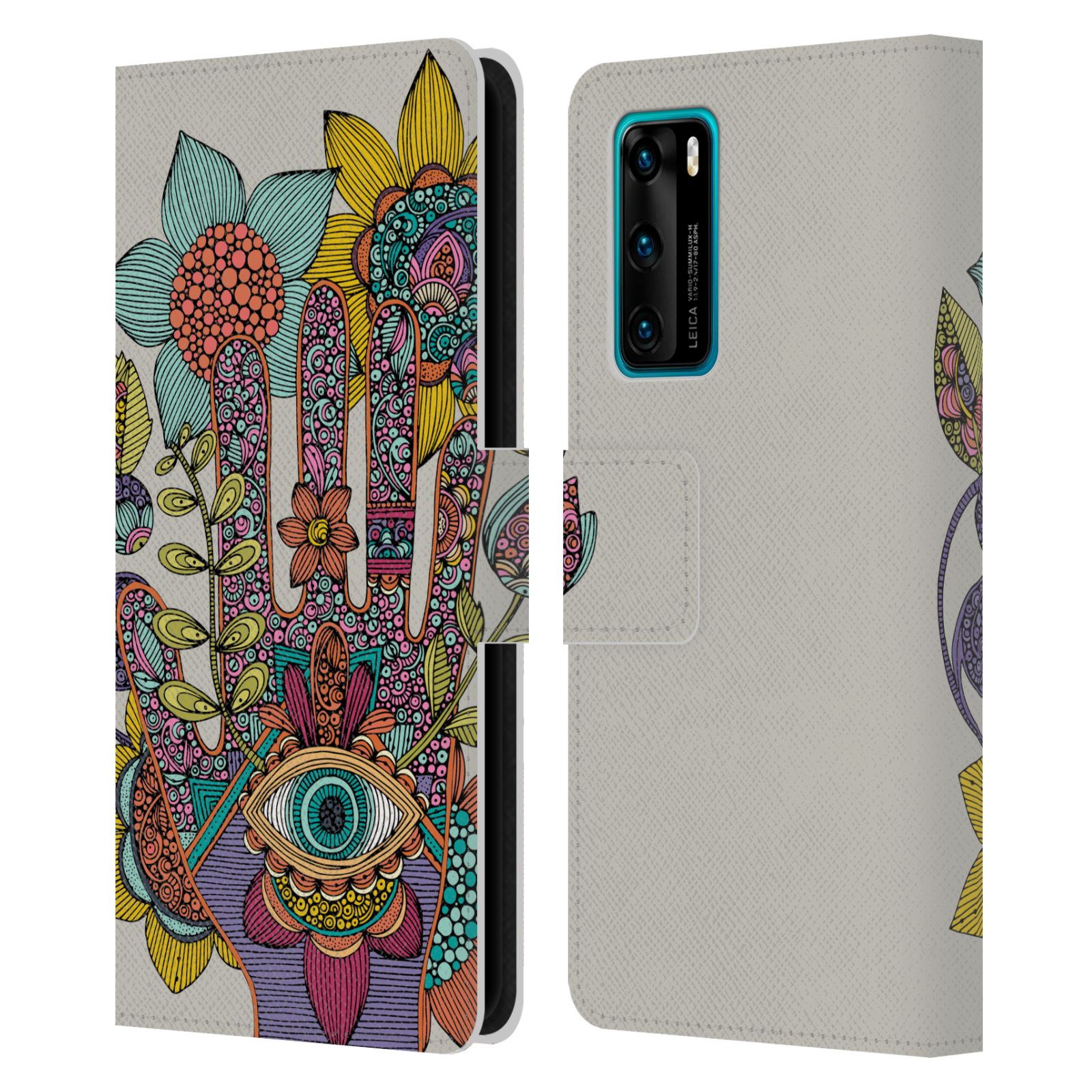OFFICIAL VALENTINA SYMBOLS ILLUSTRATION LEATHER BOOK CASE FOR HUAWEI PHONES 4 - Picture 7 of 7