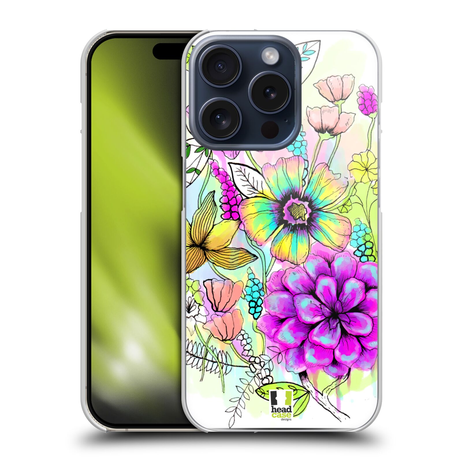 HEAD CASE DESIGNS WATERCOLOURED FLOWERS HARD BACK CASE FOR APPLE iPHONE PHONES - Picture 12 of 12