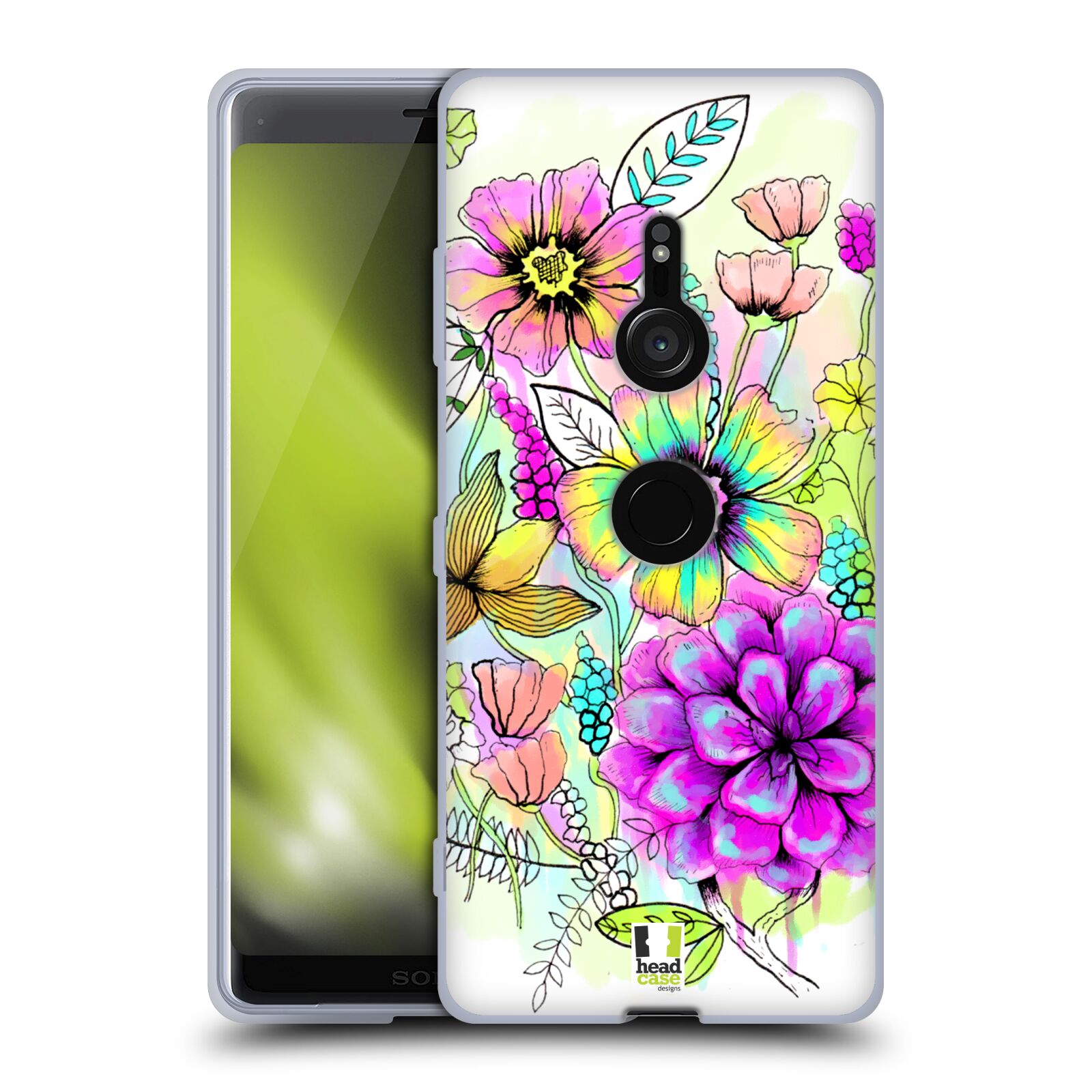 HEAD CASE DESIGNS WATERCOLOURED FLOWERS SOFT GEL CASE FOR SONY PHONES 1 - Picture 12 of 12