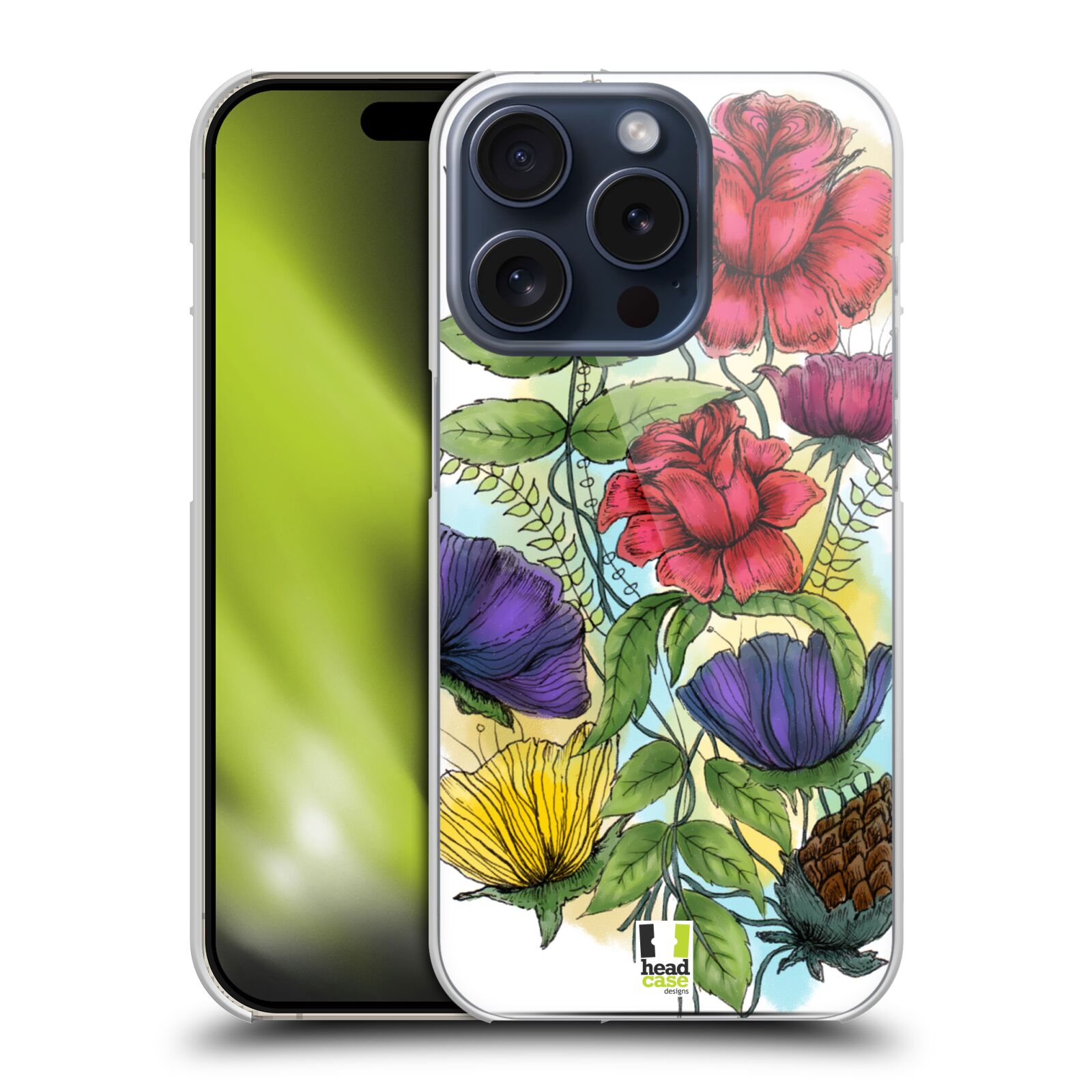 HEAD CASE DESIGNS WATERCOLOURED FLOWERS HARD BACK CASE FOR APPLE iPHONE PHONES - Picture 10 of 12