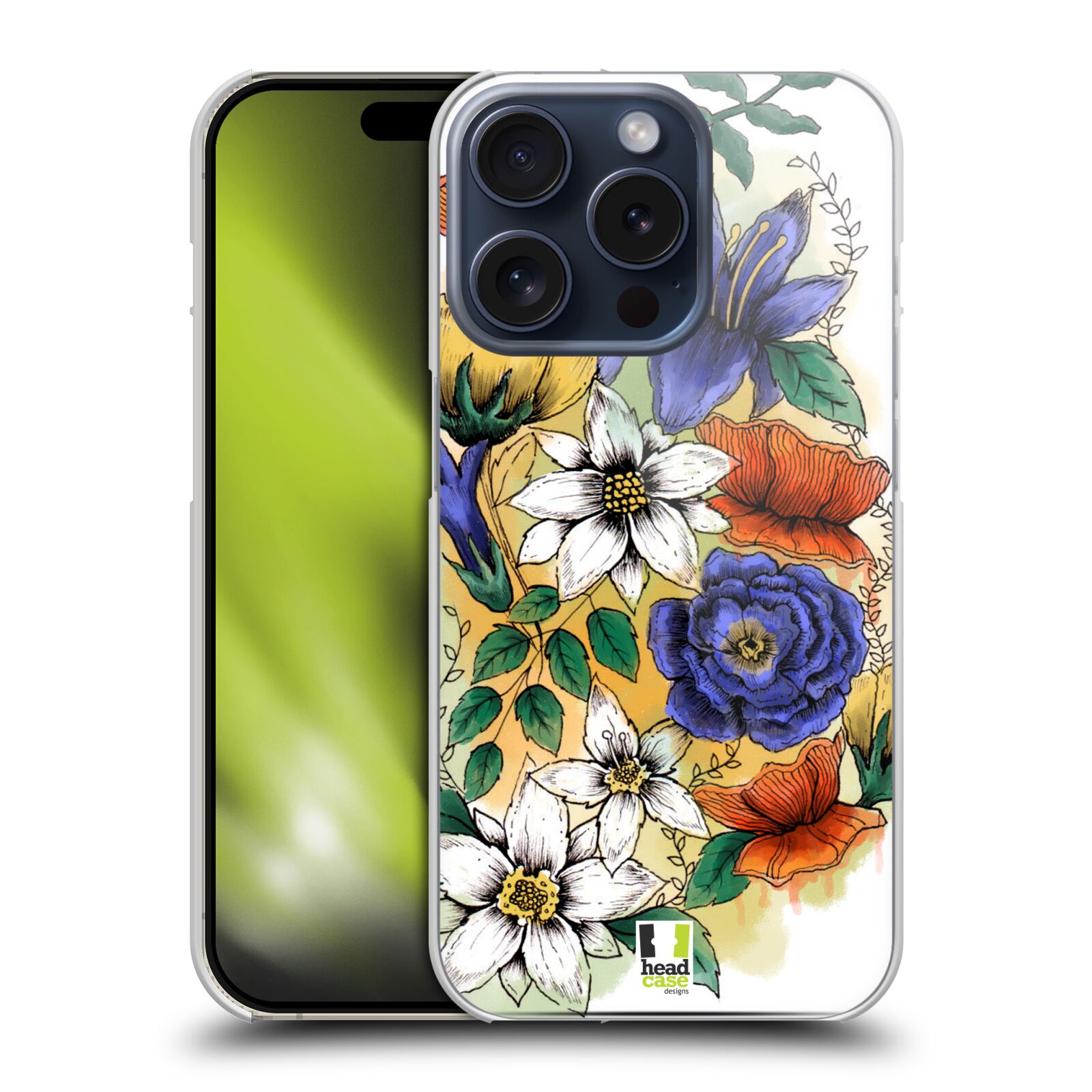 HEAD CASE DESIGNS WATERCOLOURED FLOWERS HARD BACK CASE FOR APPLE iPHONE PHONES - Picture 11 of 12