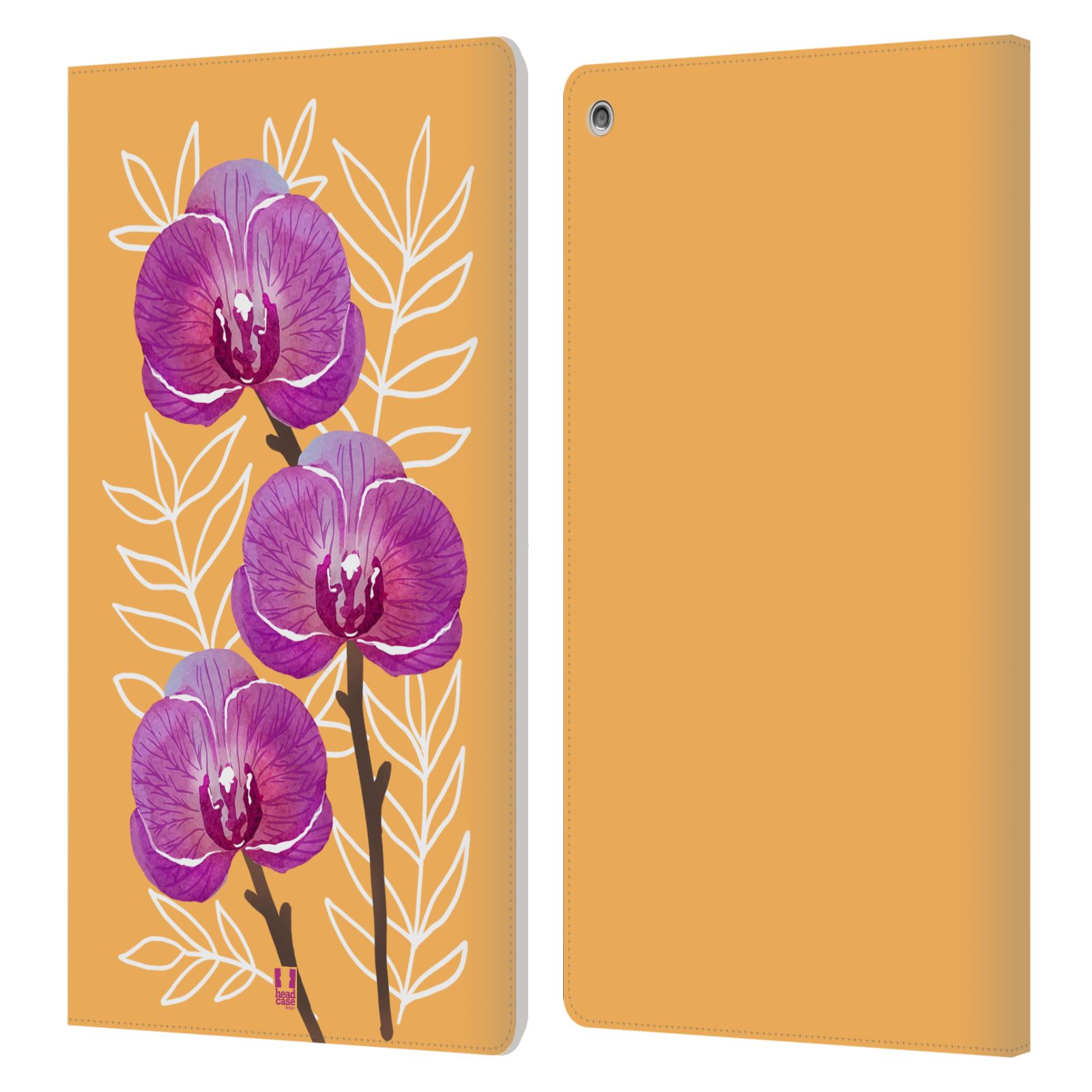 HEAD CASE DESIGNS WATERCOLOUR FLOWERS 2 LEATHER BOOK WALLET CASE FOR AMAZON FIRE - Picture 8 of 11