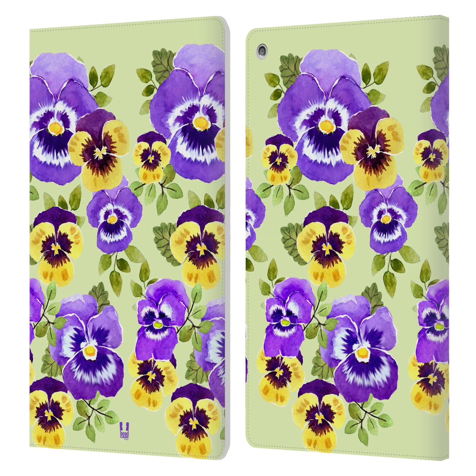 HEAD CASE DESIGNS WATERCOLOUR FLOWERS 2 LEATHER BOOK WALLET CASE FOR AMAZON FIRE - Picture 9 of 11